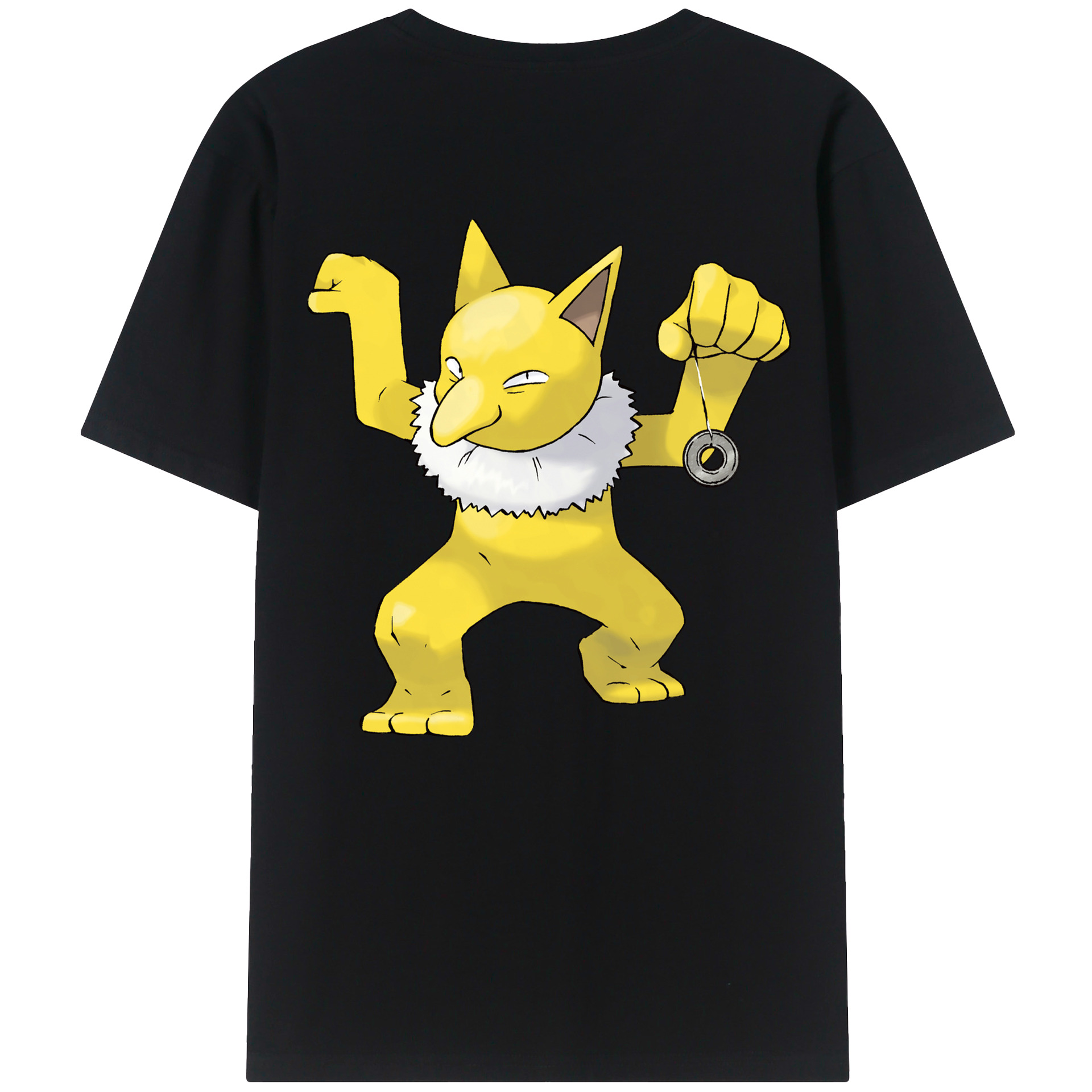 （画像用） ポケットモンスター Pokémon 綿100％ メンズ半袖Tシャツ（バックプリント） 通気性