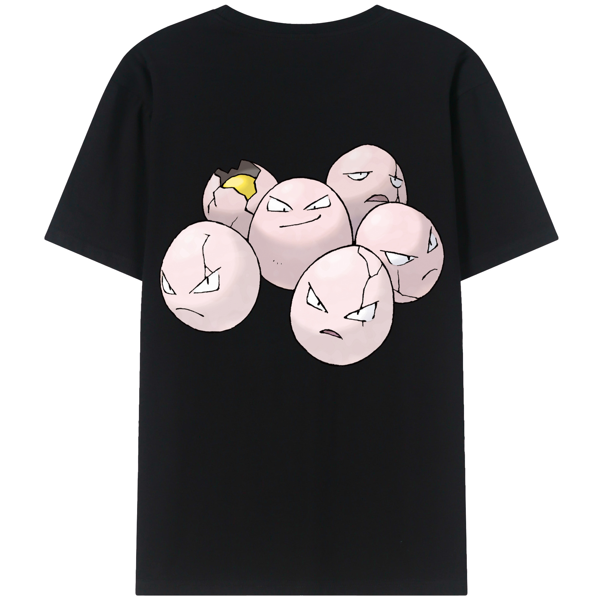 （画像用） ポケットモンスター Pokémon 綿100％ メンズ半袖Tシャツ（バックプリント） 通気性