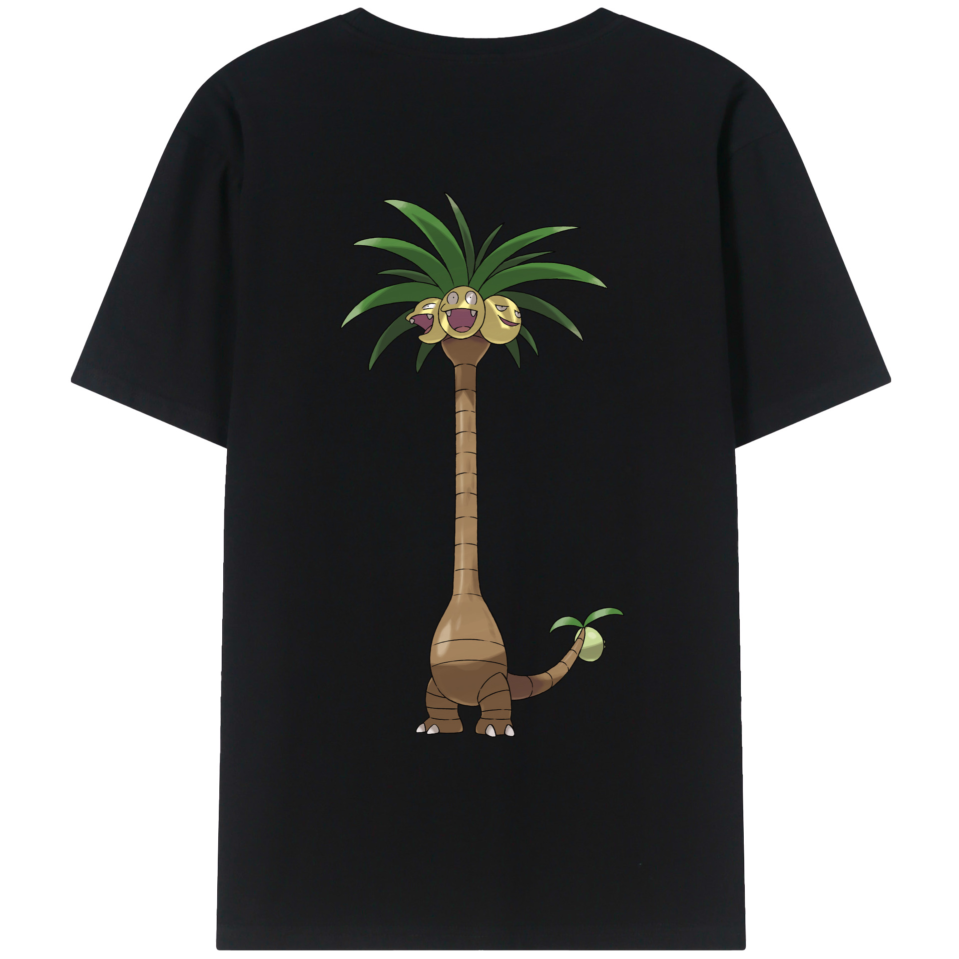 （画像用） ポケットモンスター Pokémon 綿100％ メンズ半袖Tシャツ（バックプリント） 通気性