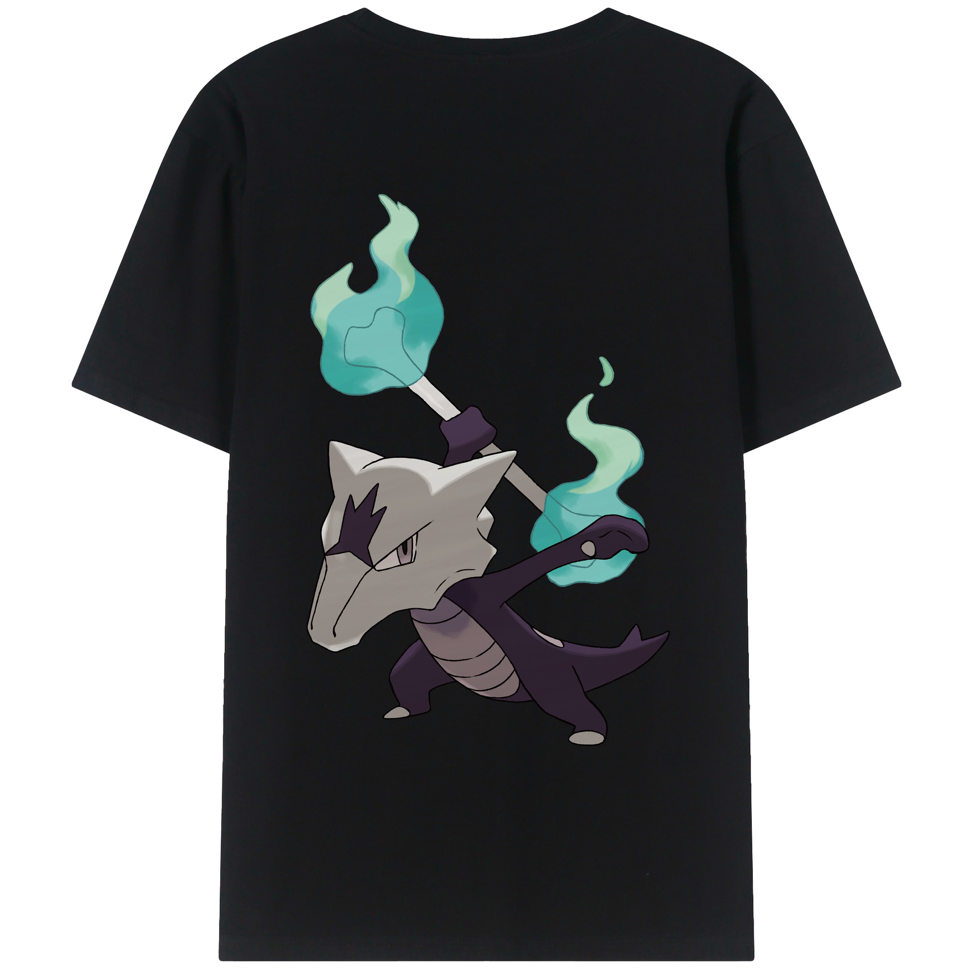 （画像用） ポケットモンスター Pokémon 綿100％ メンズ半袖Tシャツ（バックプリント） 通気性
