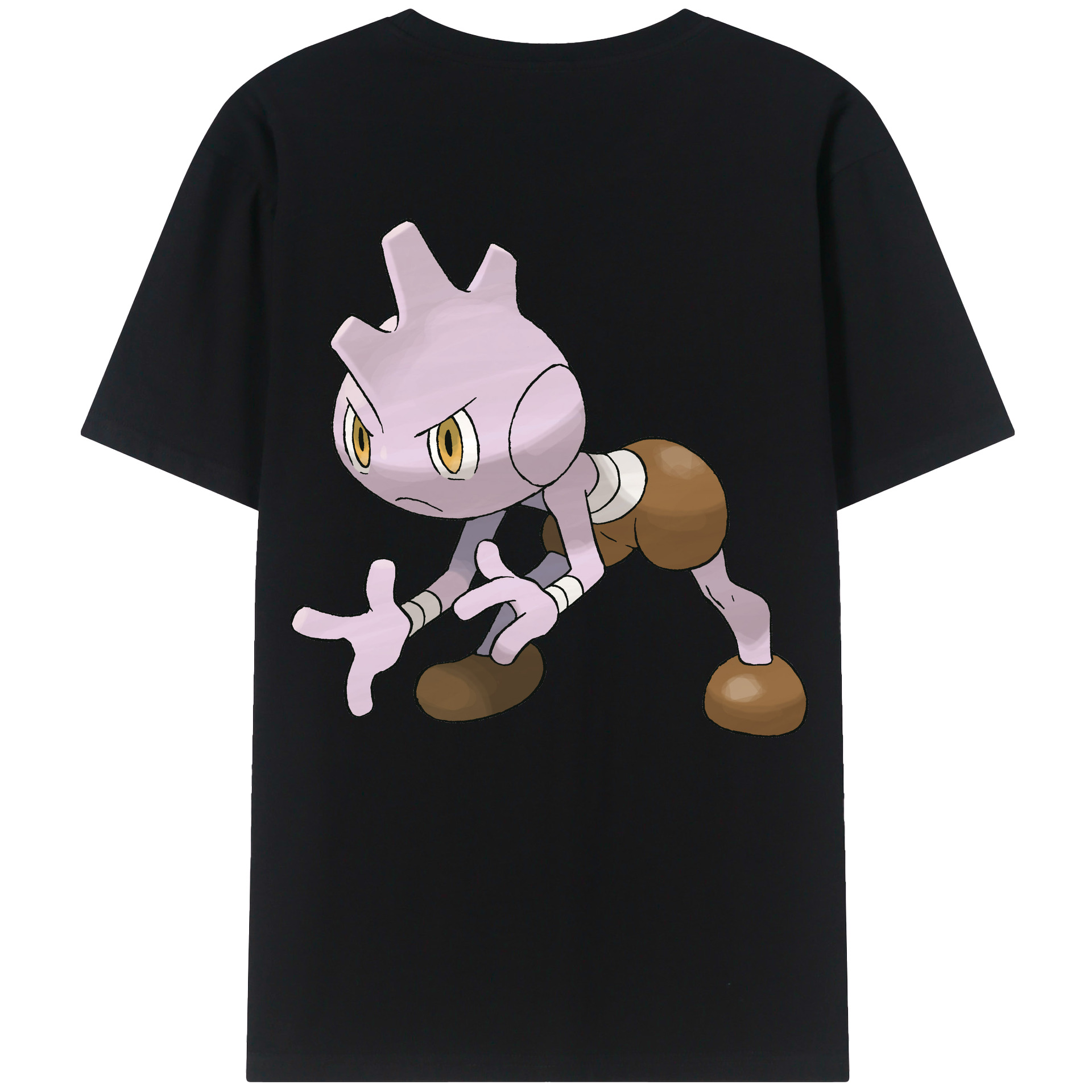 （画像用） ポケットモンスター Pokémon 綿100％ メンズ半袖Tシャツ（バックプリント） 通気性