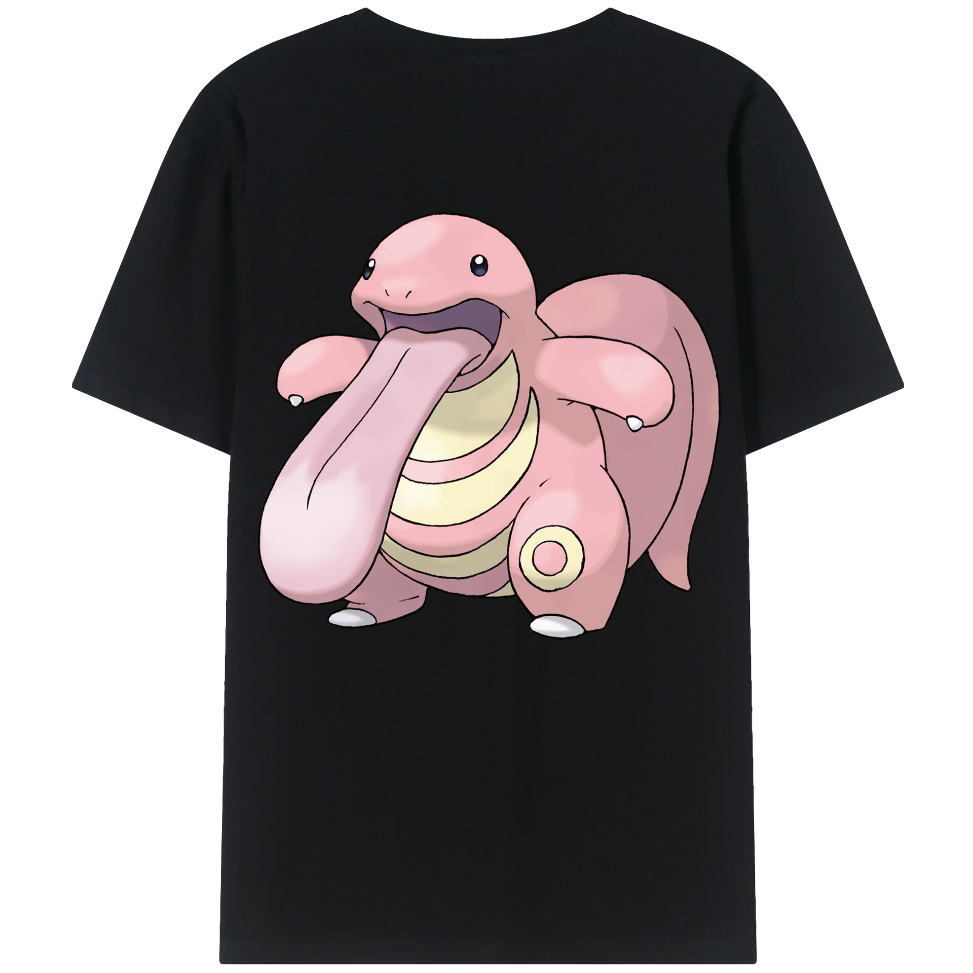 （画像用） ポケットモンスター Pokémon 綿100％ メンズ半袖Tシャツ（バックプリント） 通気性