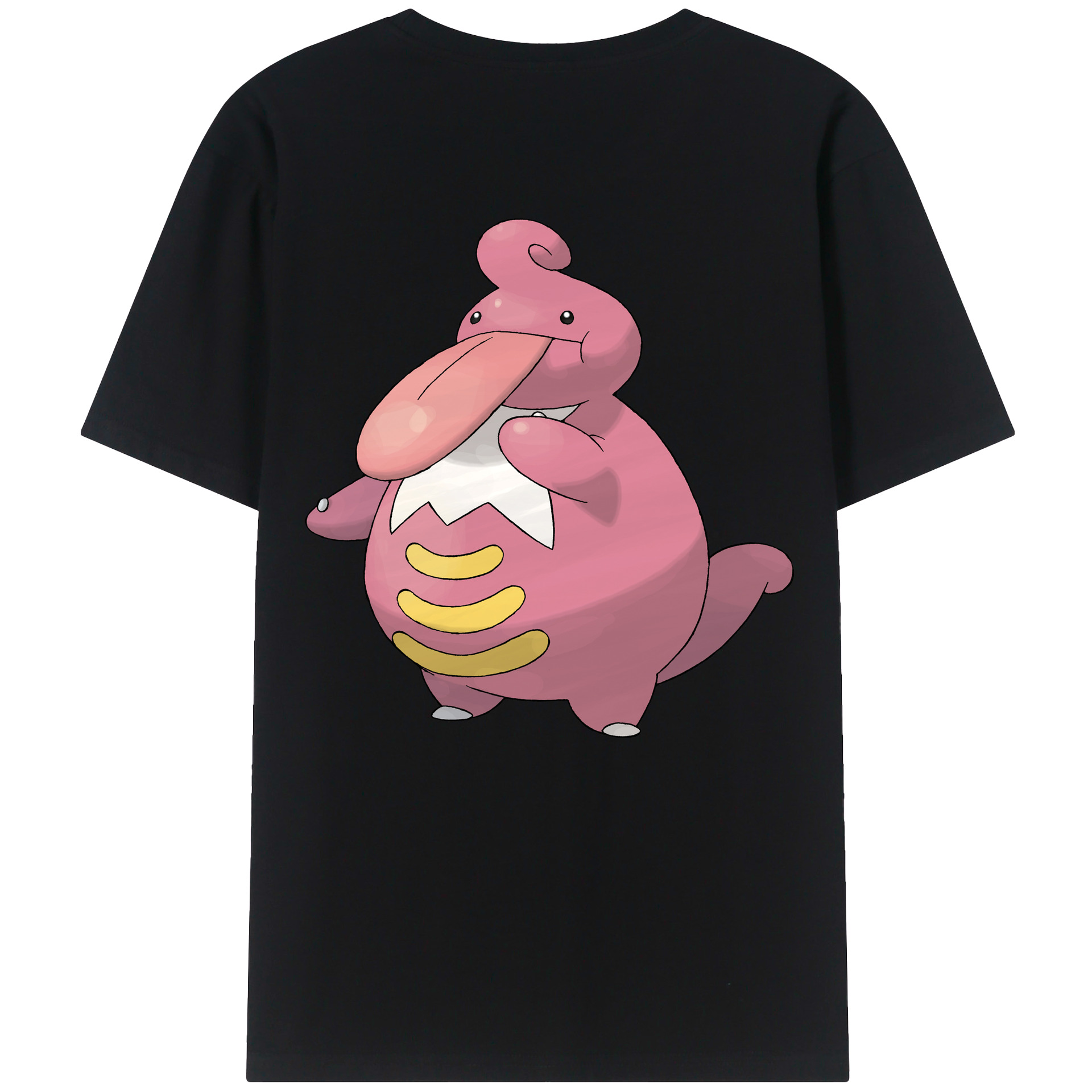 （画像用） ポケットモンスター Pokémon 綿100％ メンズ半袖Tシャツ（バックプリント） 通気性