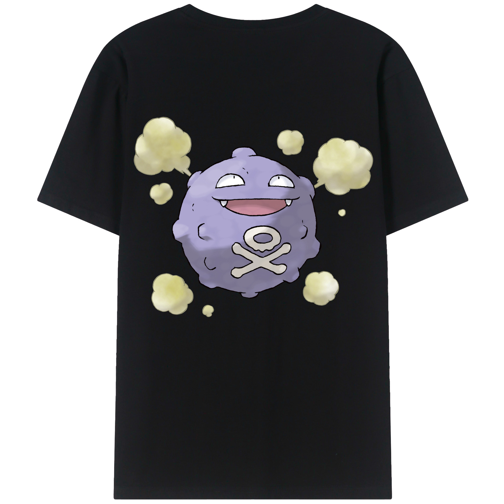 （画像用） ポケットモンスター Pokémon 綿100％ メンズ半袖Tシャツ（バックプリント） 通気性