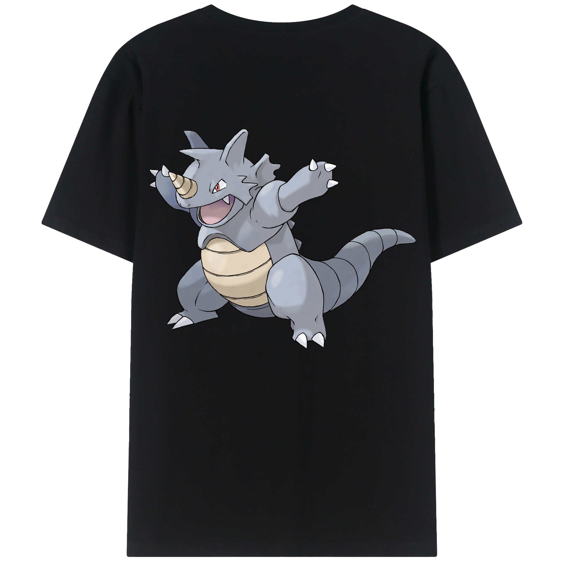 （画像用） ポケットモンスター Pokémon 綿100％ メンズ半袖Tシャツ（バックプリント） 通気性