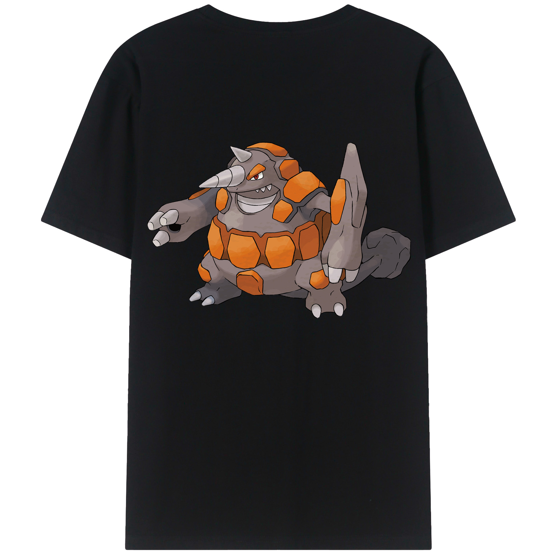 （画像用） ポケットモンスター Pokémon 綿100％ メンズ半袖Tシャツ（バックプリント） 通気性