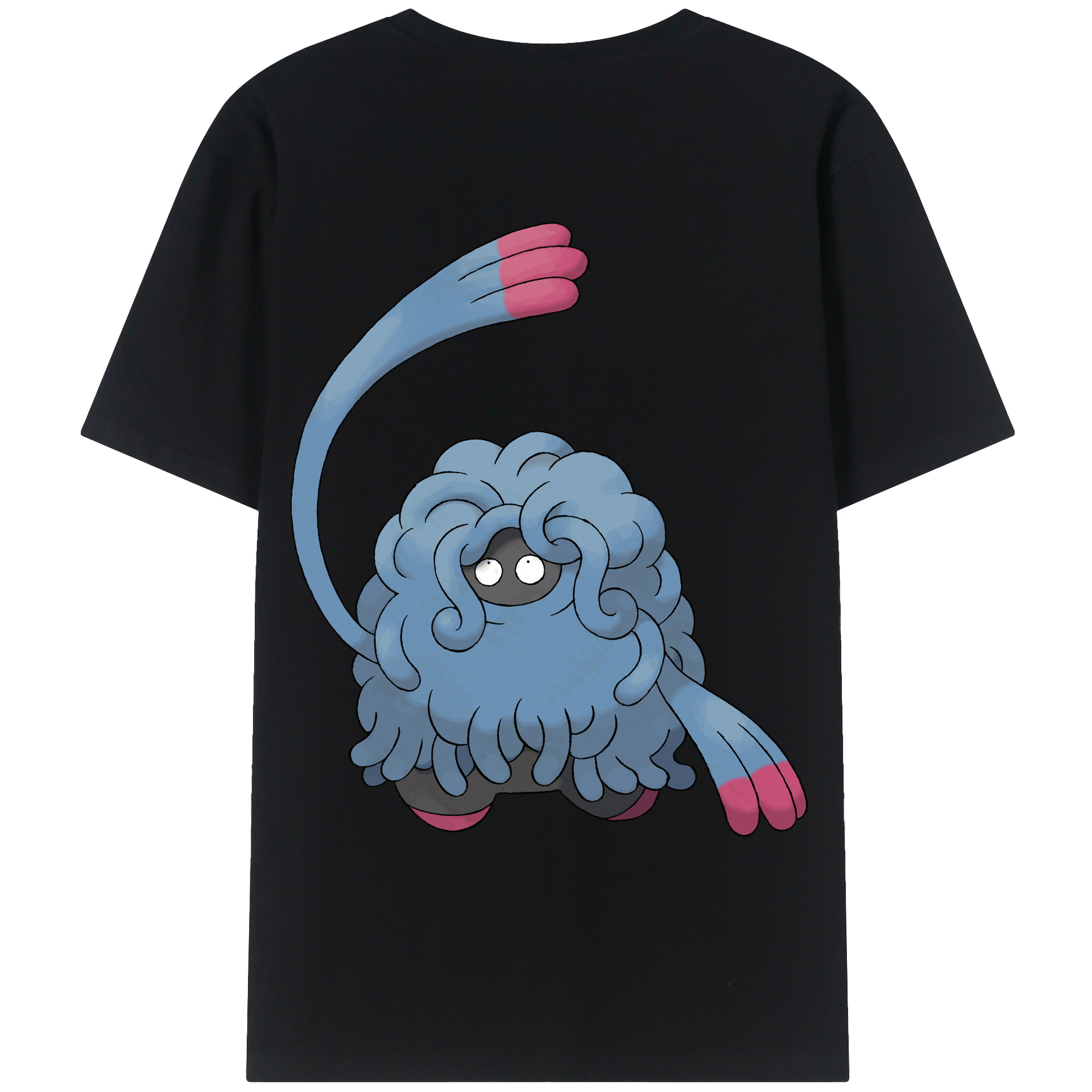 （画像用） ポケットモンスター Pokémon 綿100％ メンズ半袖Tシャツ（バックプリント） 通気性