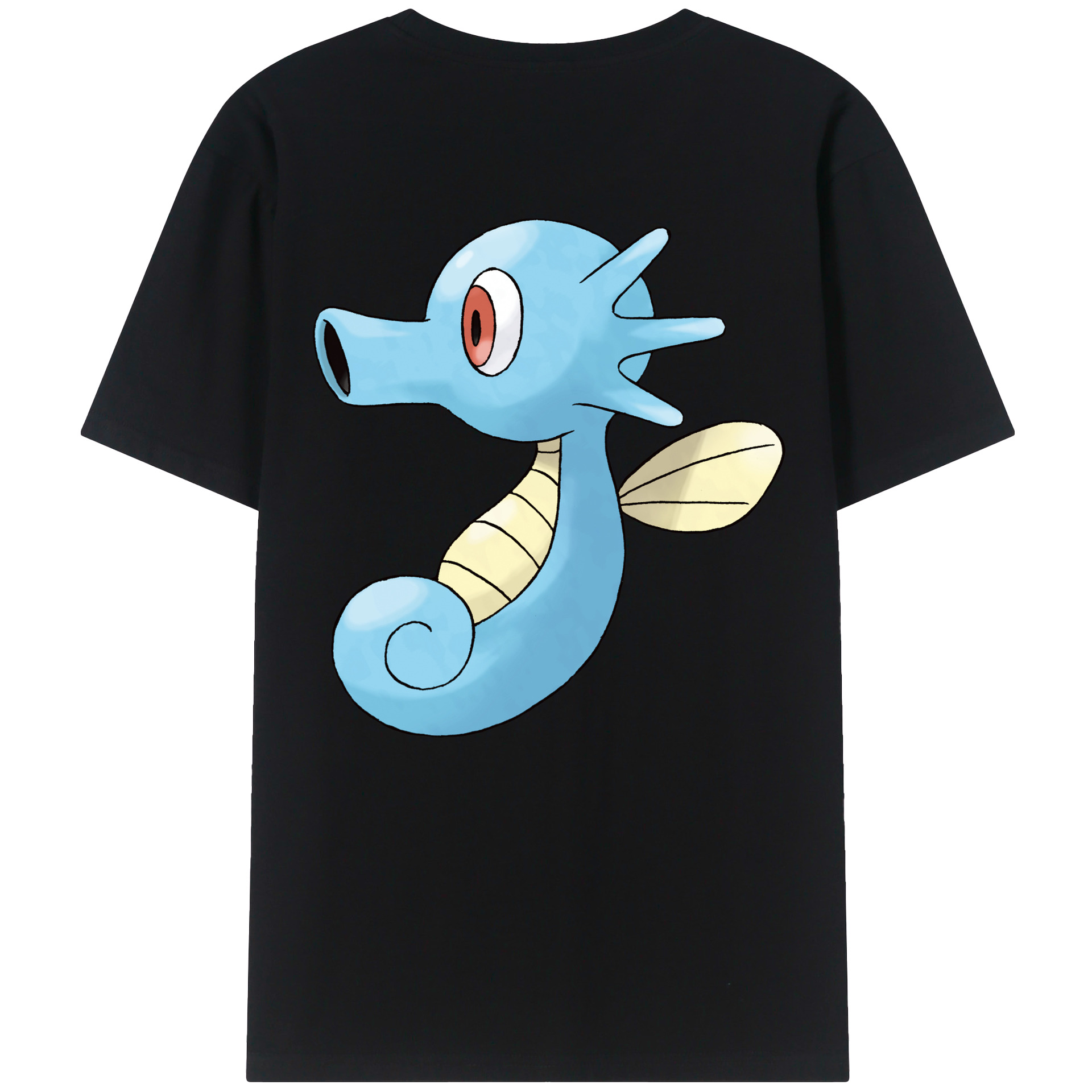 （画像用） ポケットモンスター Pokémon 綿100％ メンズ半袖Tシャツ（バックプリント） 通気性
