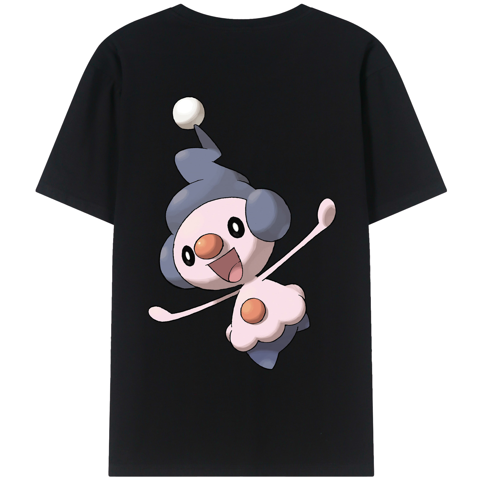 （画像用） ポケットモンスター Pokémon 綿100％ メンズ半袖Tシャツ（バックプリント） 通気性