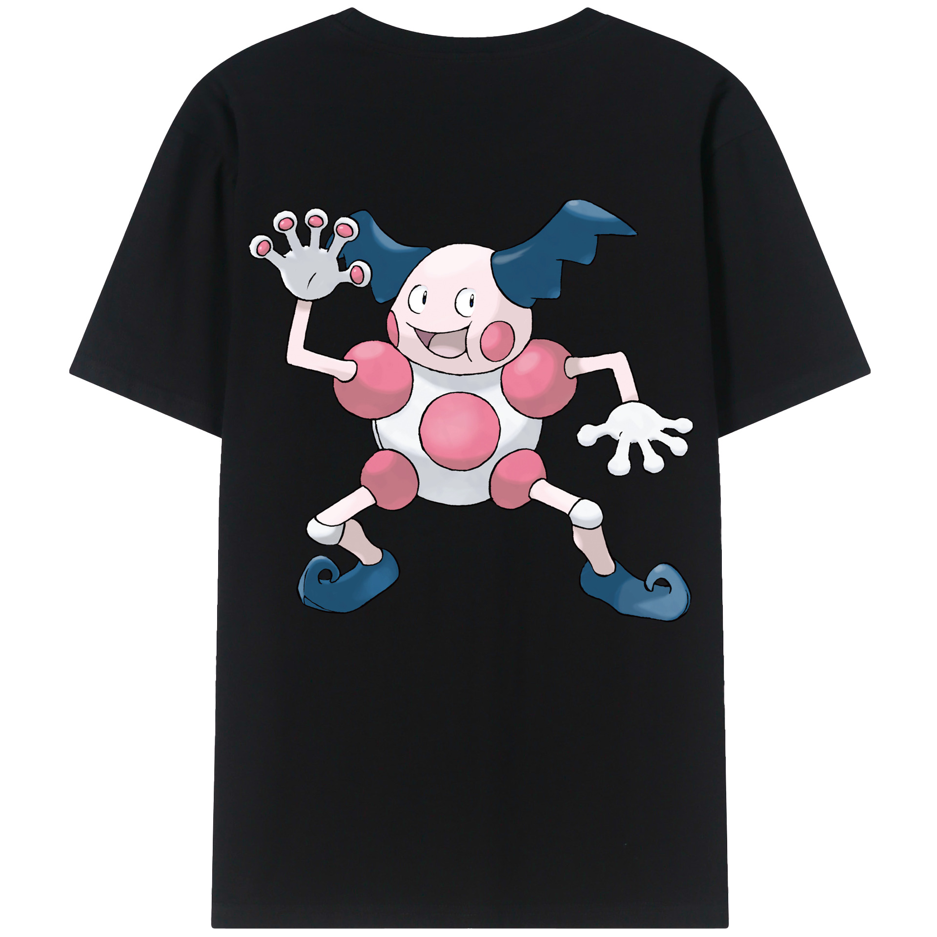 （画像用） ポケットモンスター Pokémon 綿100％ メンズ半袖Tシャツ（バックプリント） 通気性
