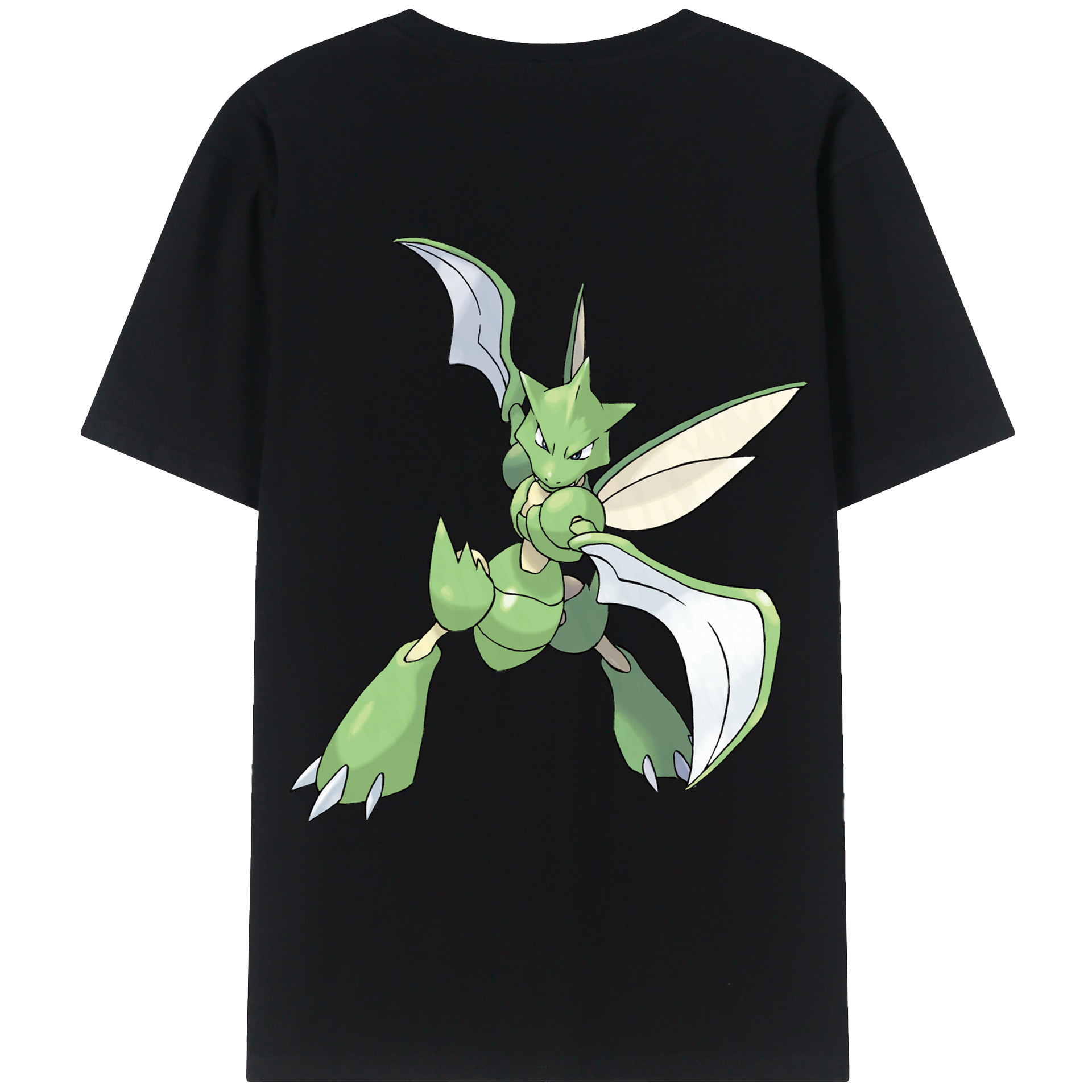 （画像用） ポケットモンスター Pokémon 綿100％ メンズ半袖Tシャツ（バックプリント） 通気性