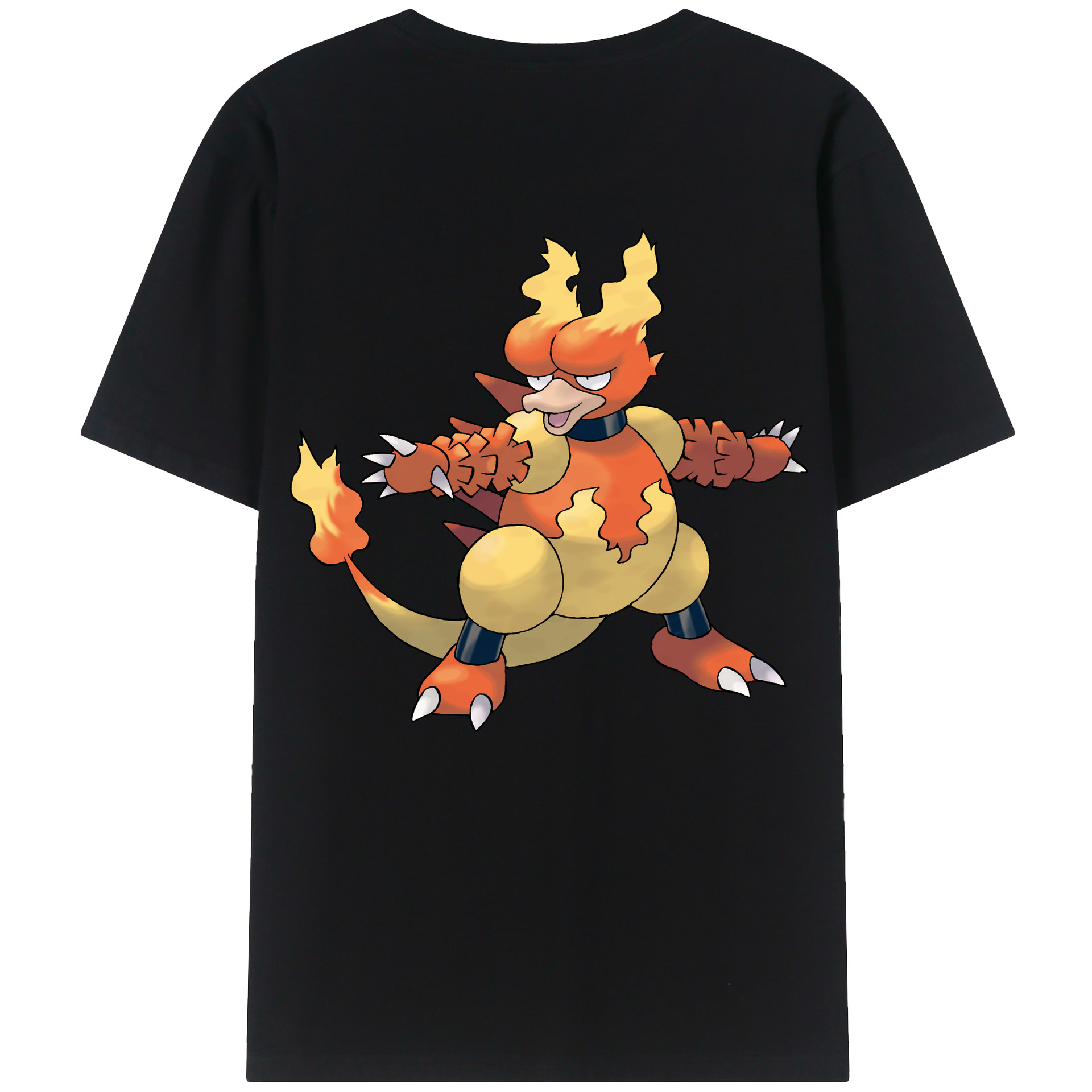 （画像用） ポケットモンスター Pokémon 綿100％ メンズ半袖Tシャツ（バックプリント） 通気性