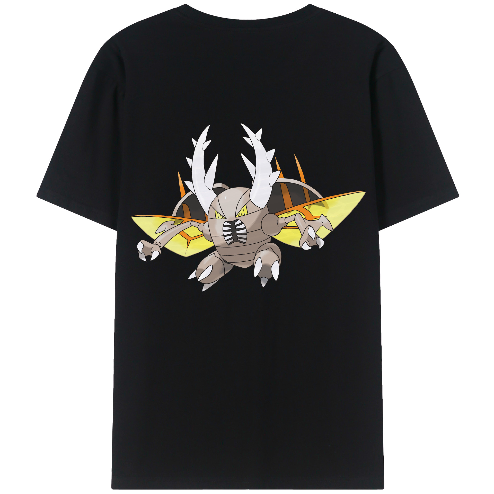 （画像用） ポケットモンスター Pokémon 綿100％ メンズ半袖Tシャツ（バックプリント） 通気性