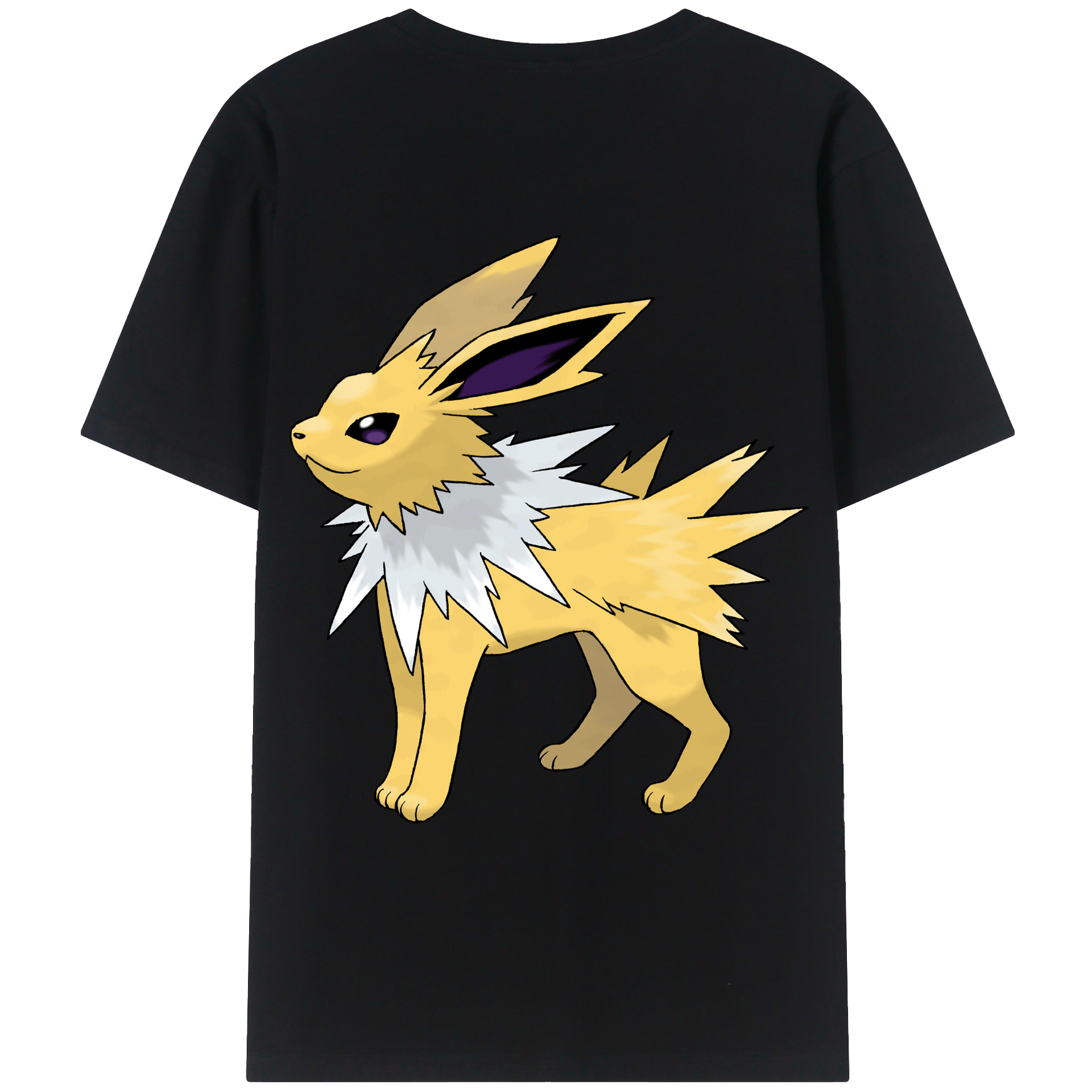 （画像用） ポケットモンスター Pokémon 綿100％ メンズ半袖Tシャツ（バックプリント） 通気性