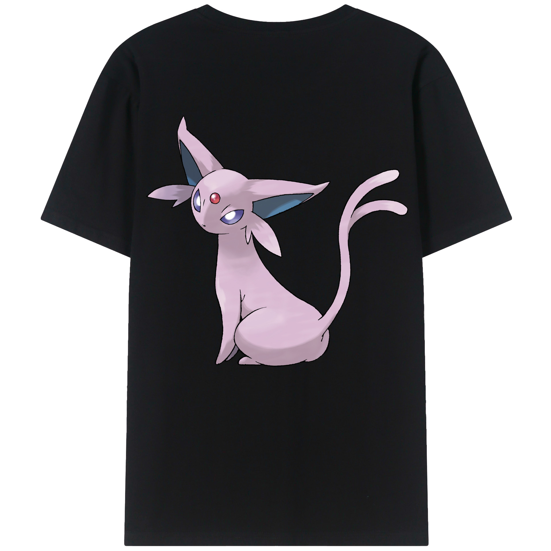 （画像用） ポケットモンスター Pokémon 綿100％ メンズ半袖Tシャツ（バックプリント） 通気性