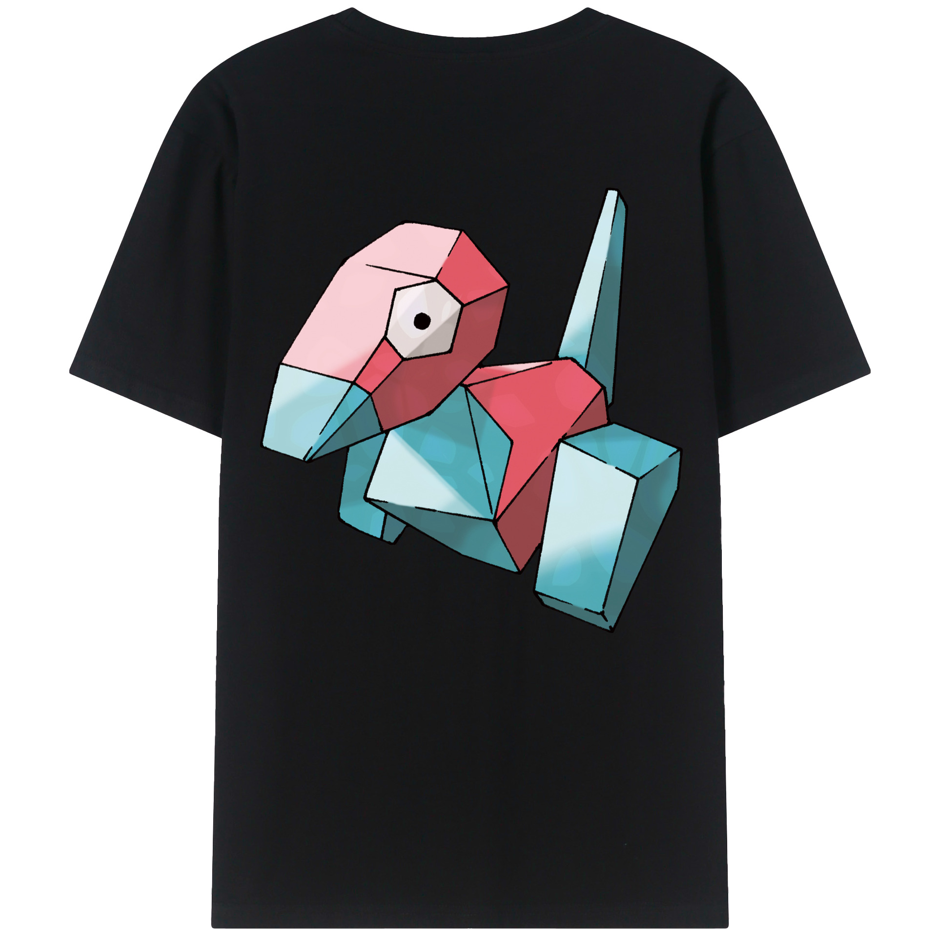 （画像用） ポケットモンスター Pokémon 綿100％ メンズ半袖Tシャツ（バックプリント） 通気性