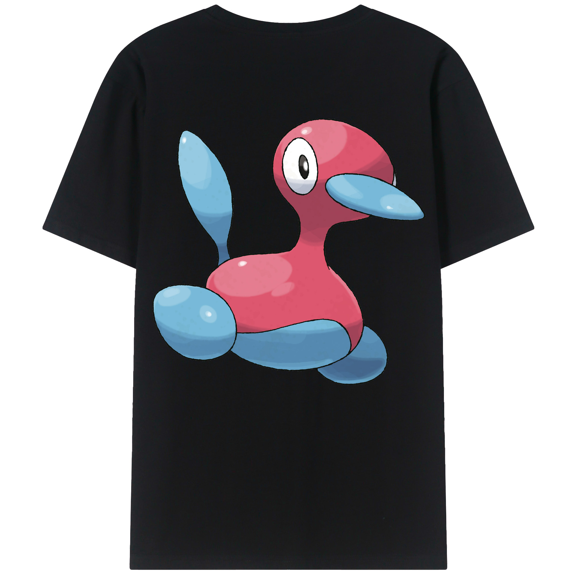 （画像用） ポケットモンスター Pokémon 綿100％ メンズ半袖Tシャツ（バックプリント） 通気性