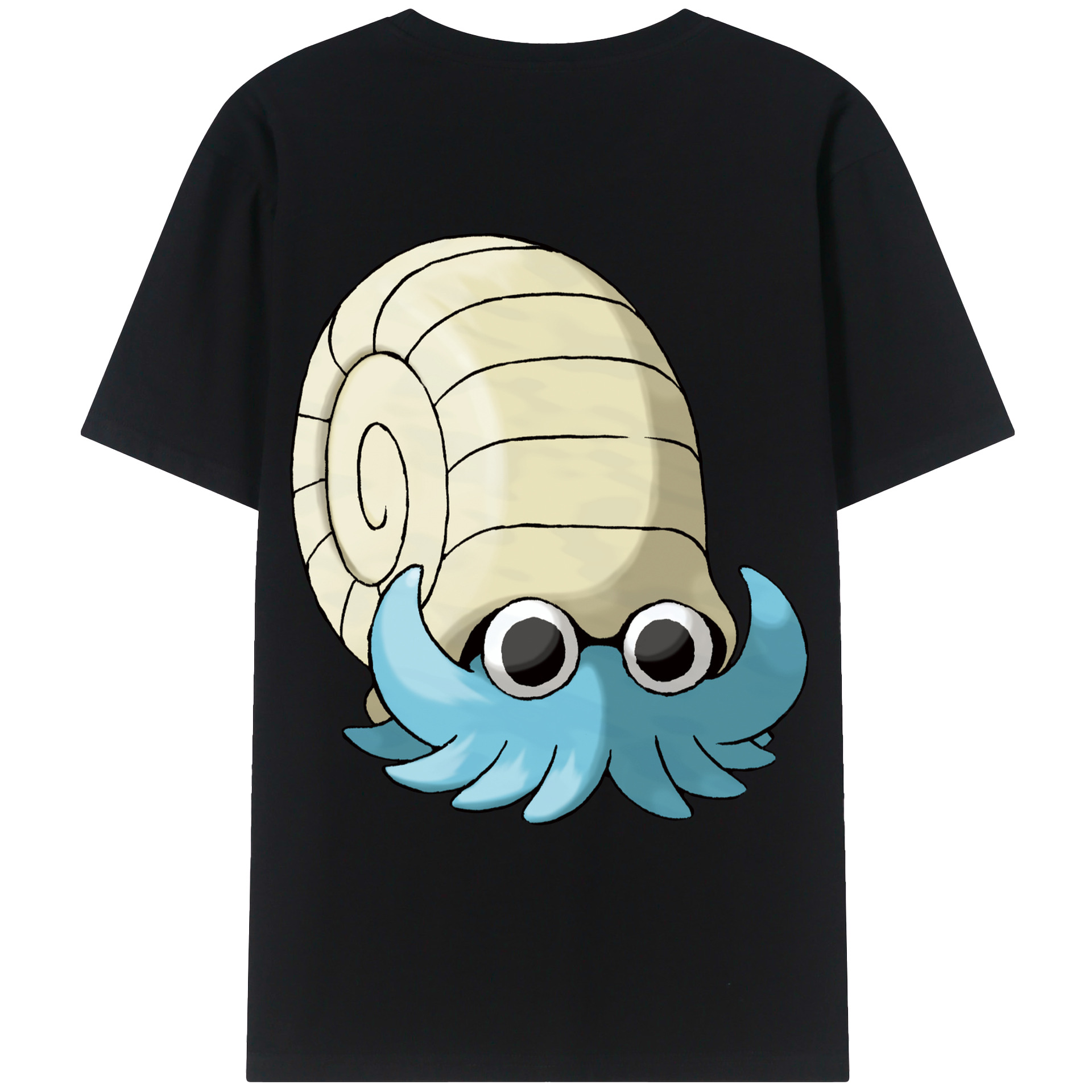 （画像用） ポケットモンスター Pokémon 綿100％ メンズ半袖Tシャツ（バックプリント） 通気性