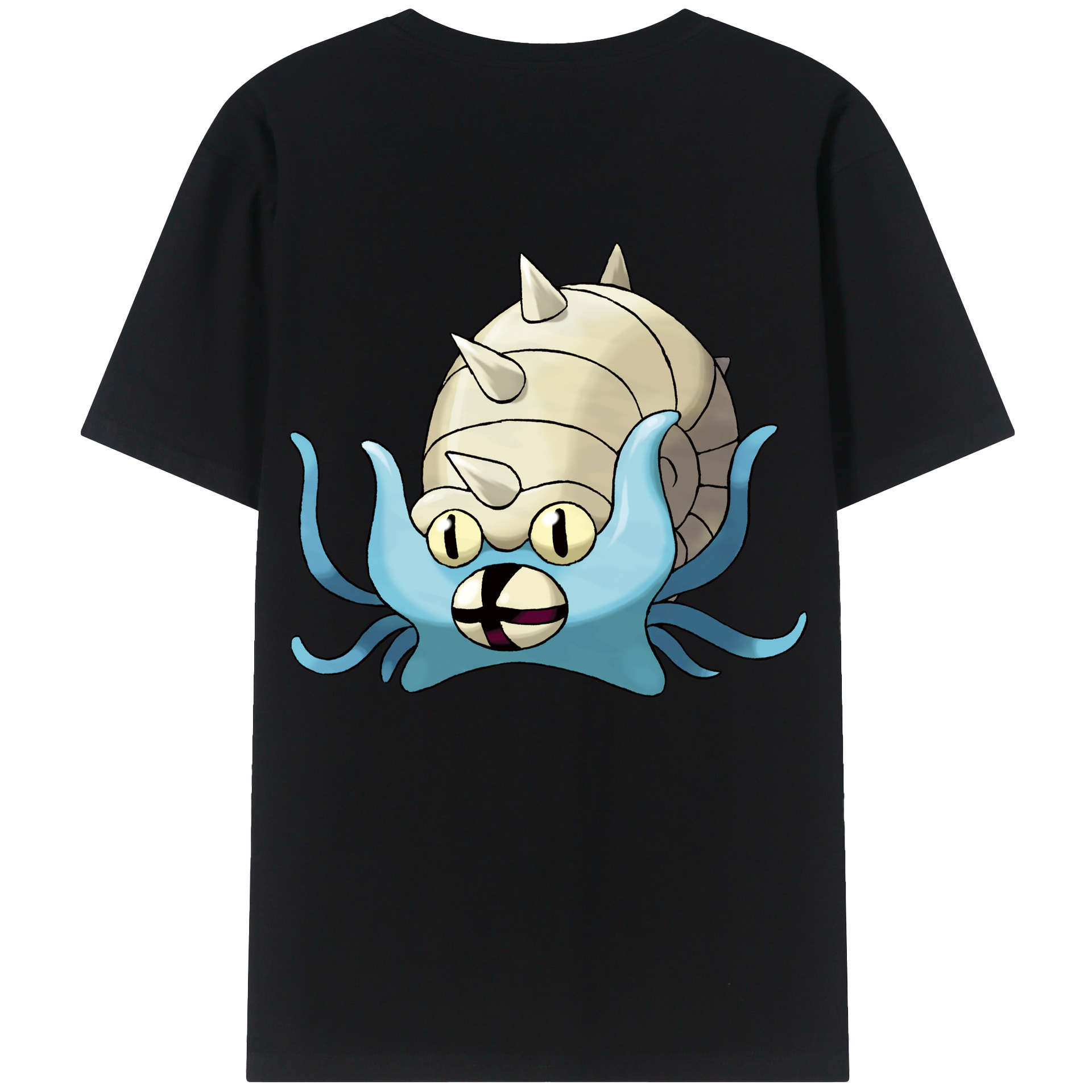 （画像用） ポケットモンスター Pokémon 綿100％ メンズ半袖Tシャツ（バックプリント） 通気性