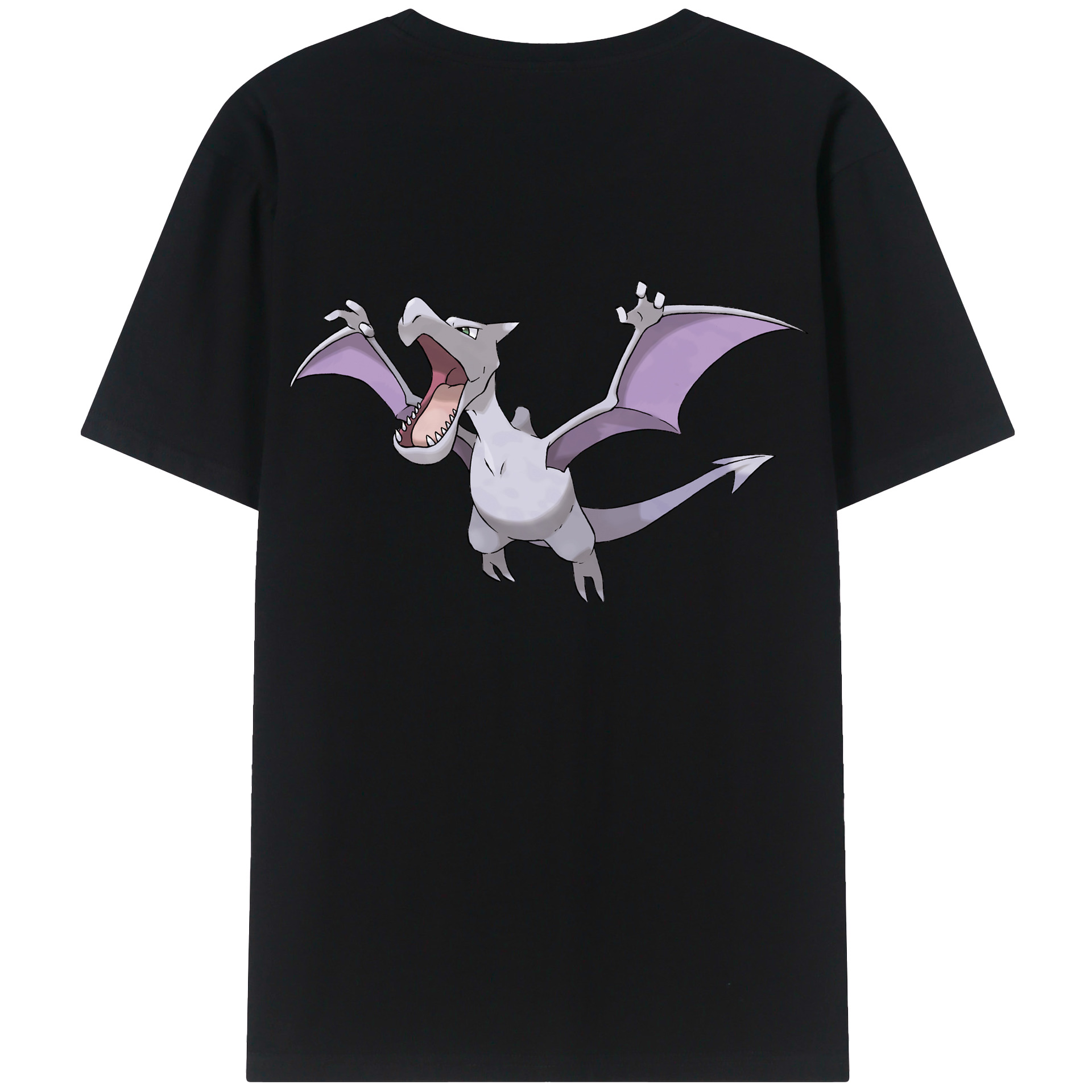 （画像用） ポケットモンスター Pokémon 綿100％ メンズ半袖Tシャツ（バックプリント） 通気性