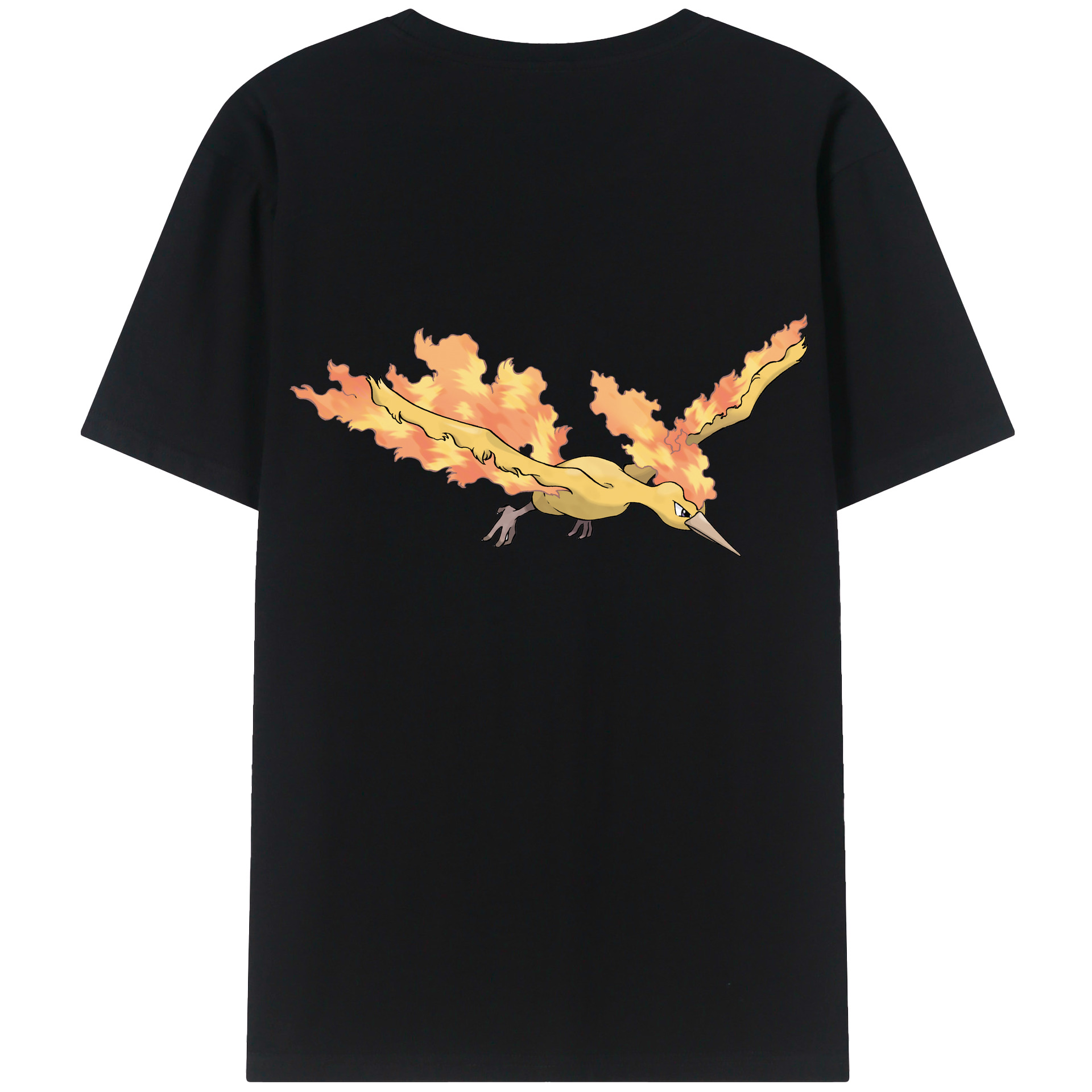 （画像用） ポケットモンスター Pokémon 綿100％ メンズ半袖Tシャツ（バックプリント） 通気性