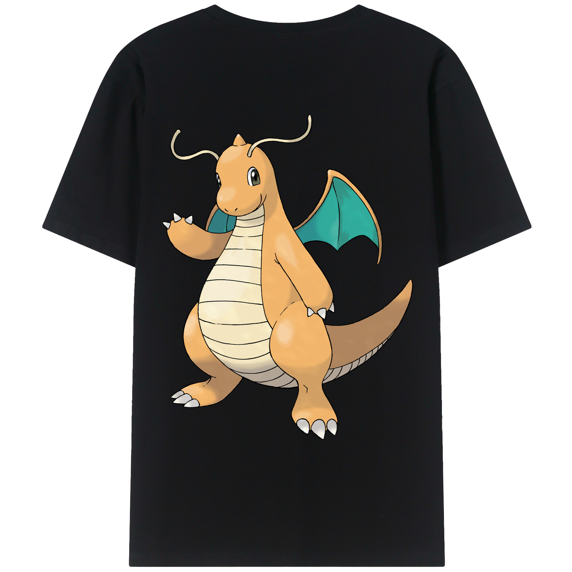 （画像用） ポケットモンスター Pokémon 綿100％ メンズ半袖Tシャツ（バックプリント） 通気性