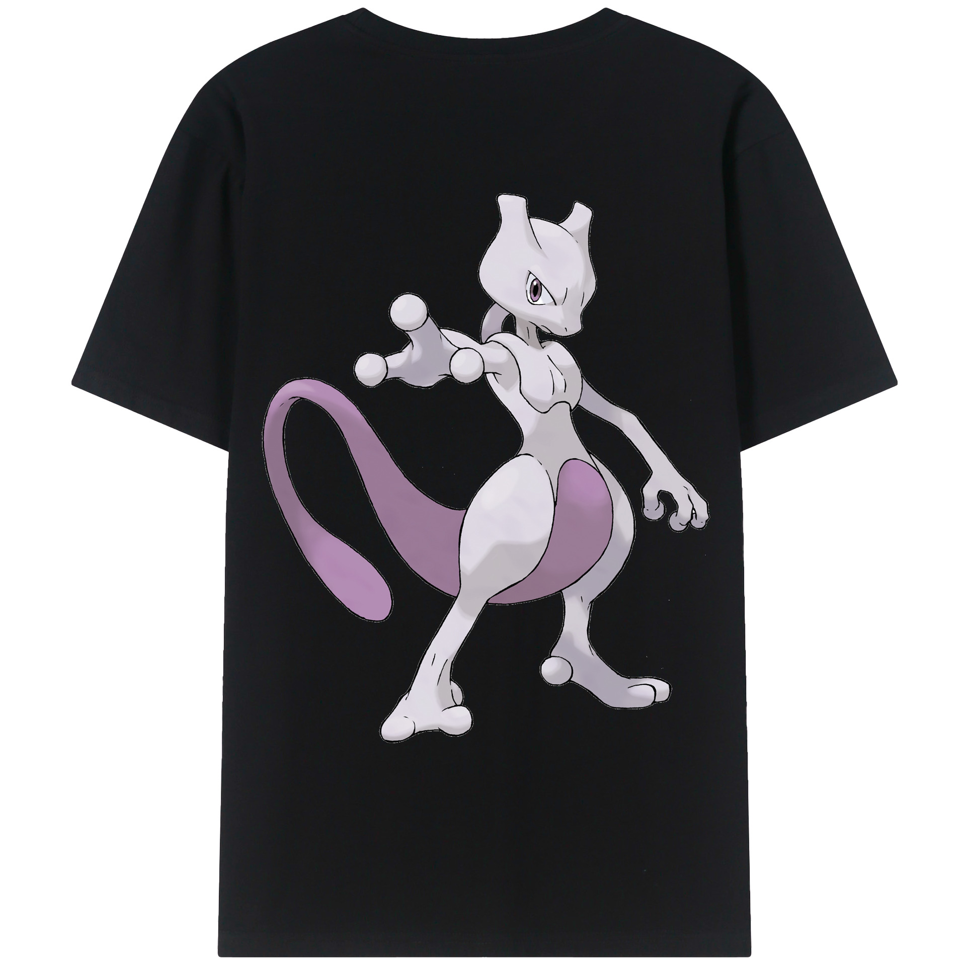 （画像用） ポケットモンスター Pokémon 綿100％ メンズ半袖Tシャツ（バックプリント） 通気性
