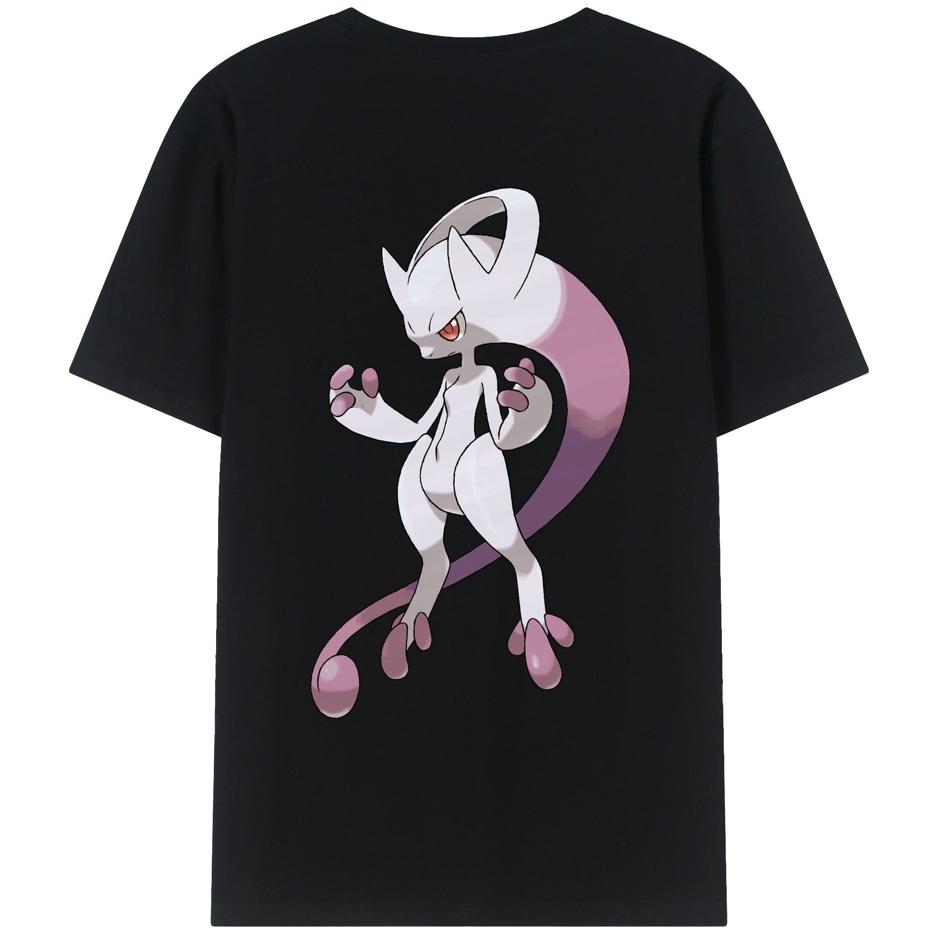 （画像用） ポケットモンスター Pokémon 綿100％ メンズ半袖Tシャツ（バックプリント） 通気性
