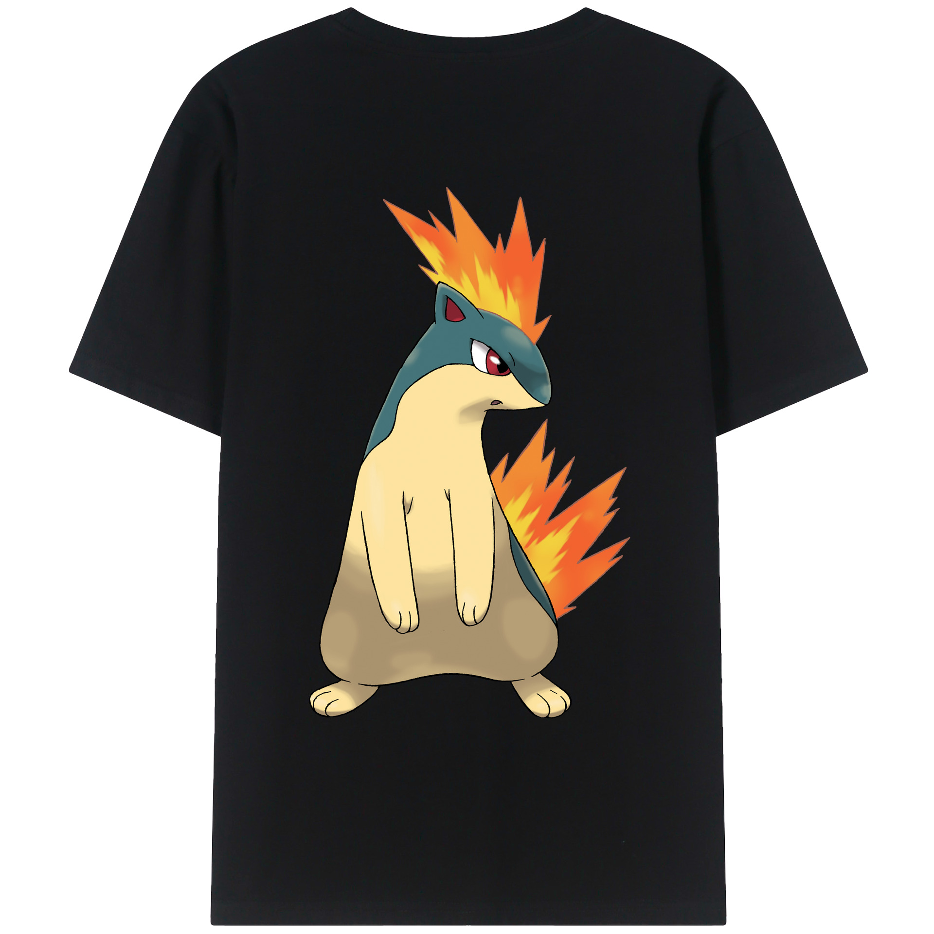 （画像用） ポケットモンスター Pokémon 綿100％ メンズ半袖Tシャツ（バックプリント） 通気性