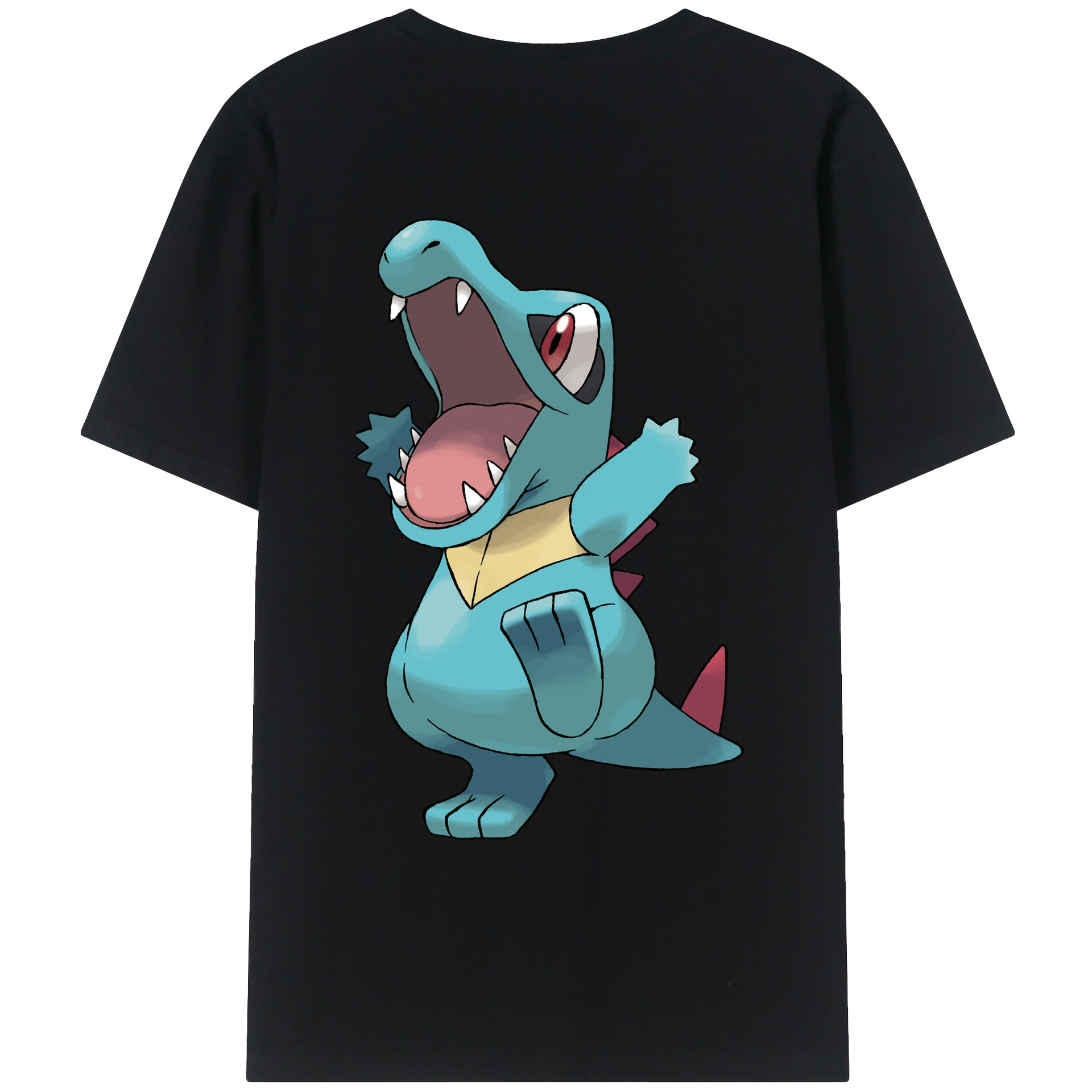 （画像用） ポケットモンスター Pokémon 綿100％ メンズ半袖Tシャツ（バックプリント） 通気性
