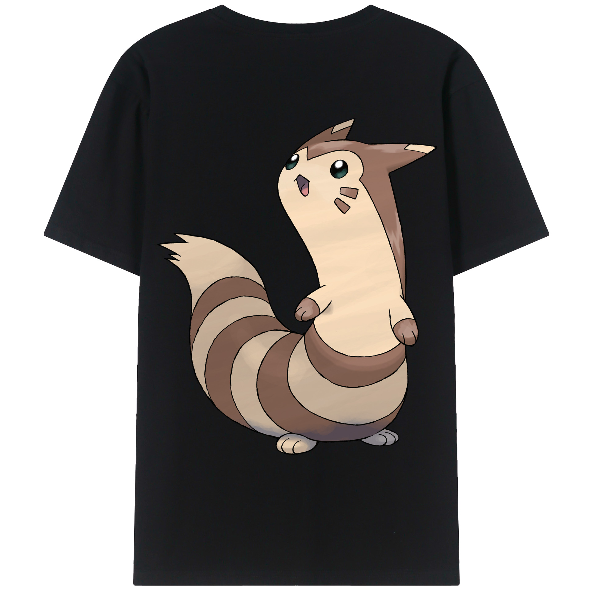 （画像用） ポケットモンスター Pokémon 綿100％ メンズ半袖Tシャツ（バックプリント） 通気性
