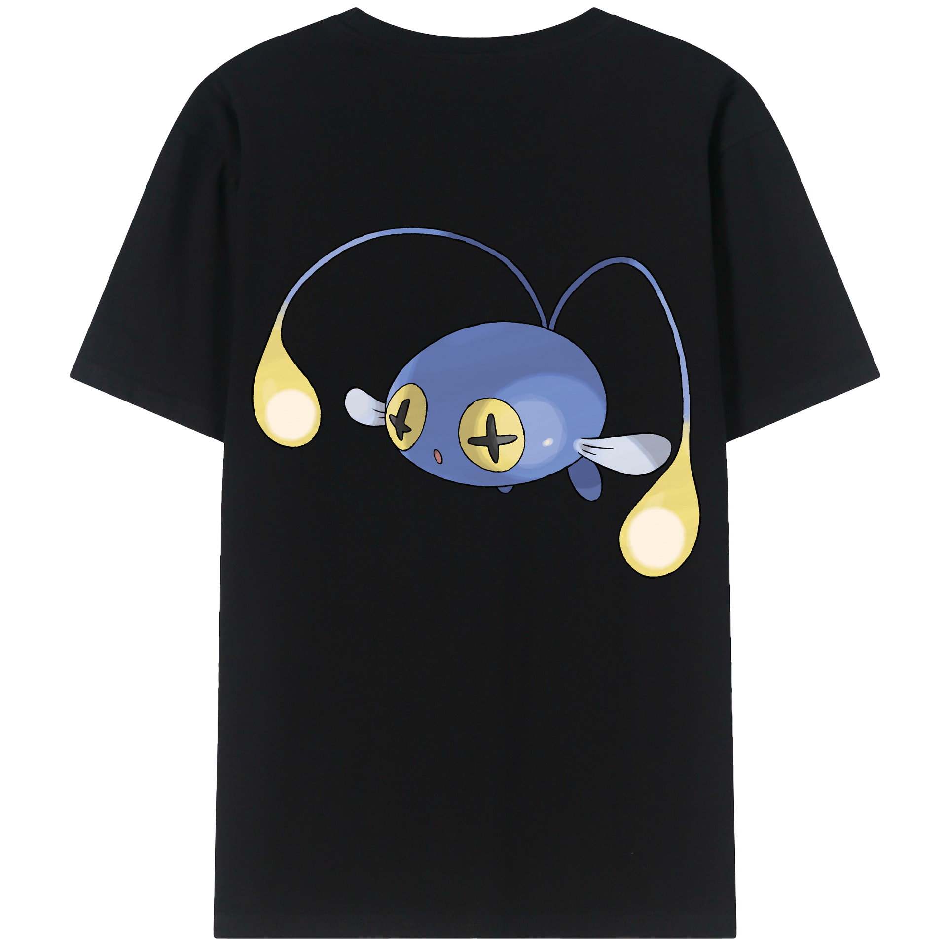 （画像用） ポケットモンスター Pokémon 綿100％ メンズ半袖Tシャツ（バックプリント） 通気性