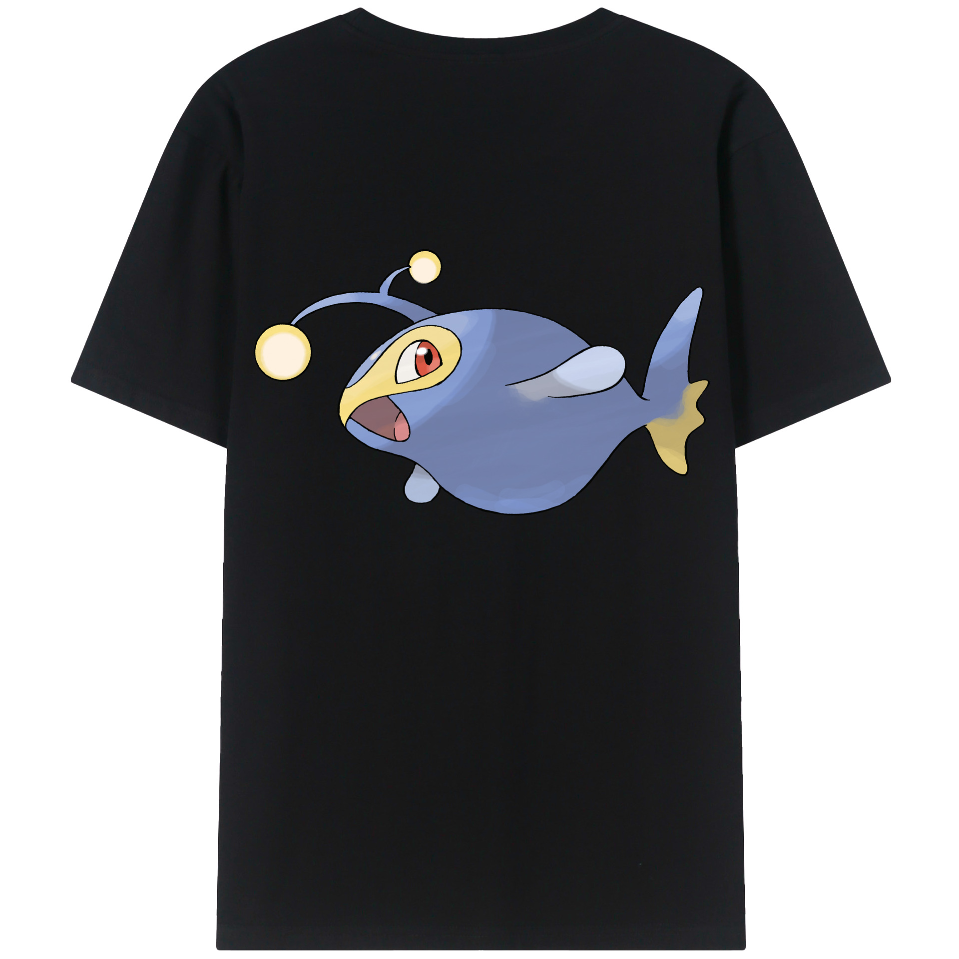 （画像用） ポケットモンスター Pokémon 綿100％ メンズ半袖Tシャツ（バックプリント） 通気性