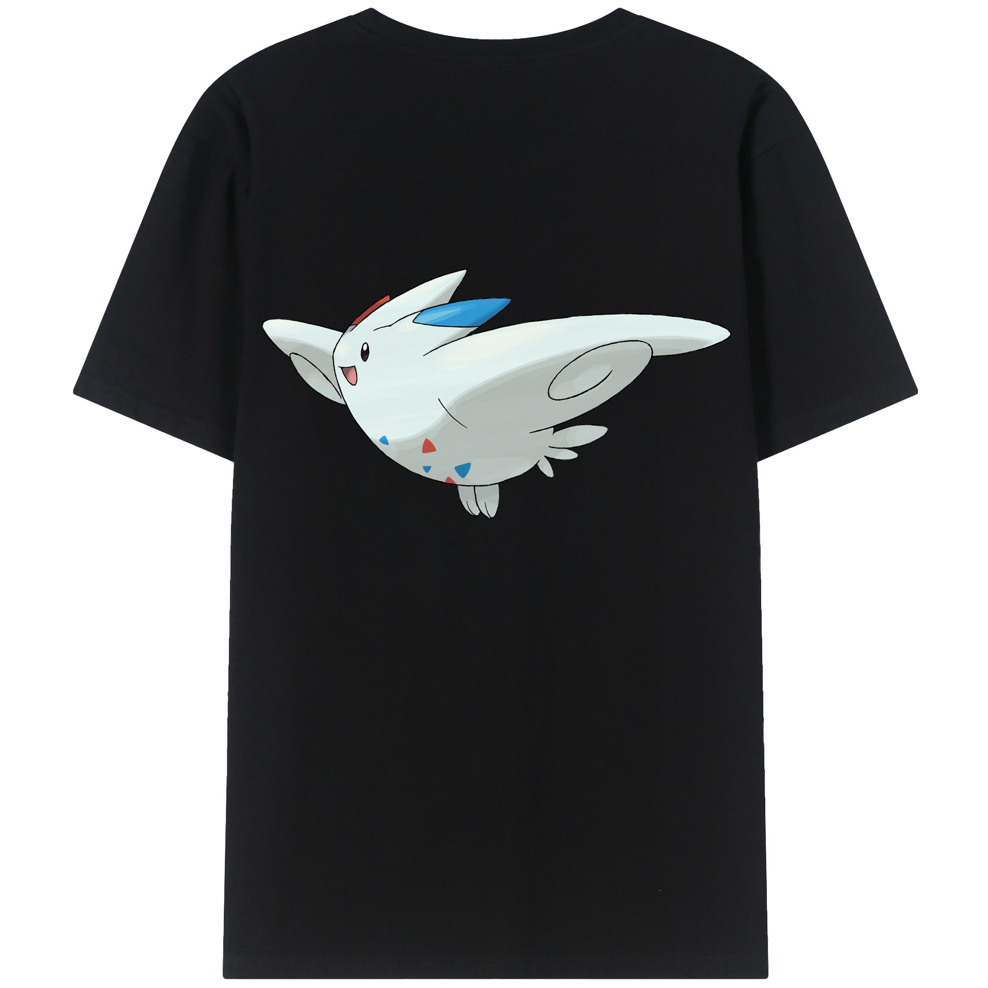 （画像用） ポケットモンスター Pokémon 綿100％ メンズ半袖Tシャツ（バックプリント） 通気性