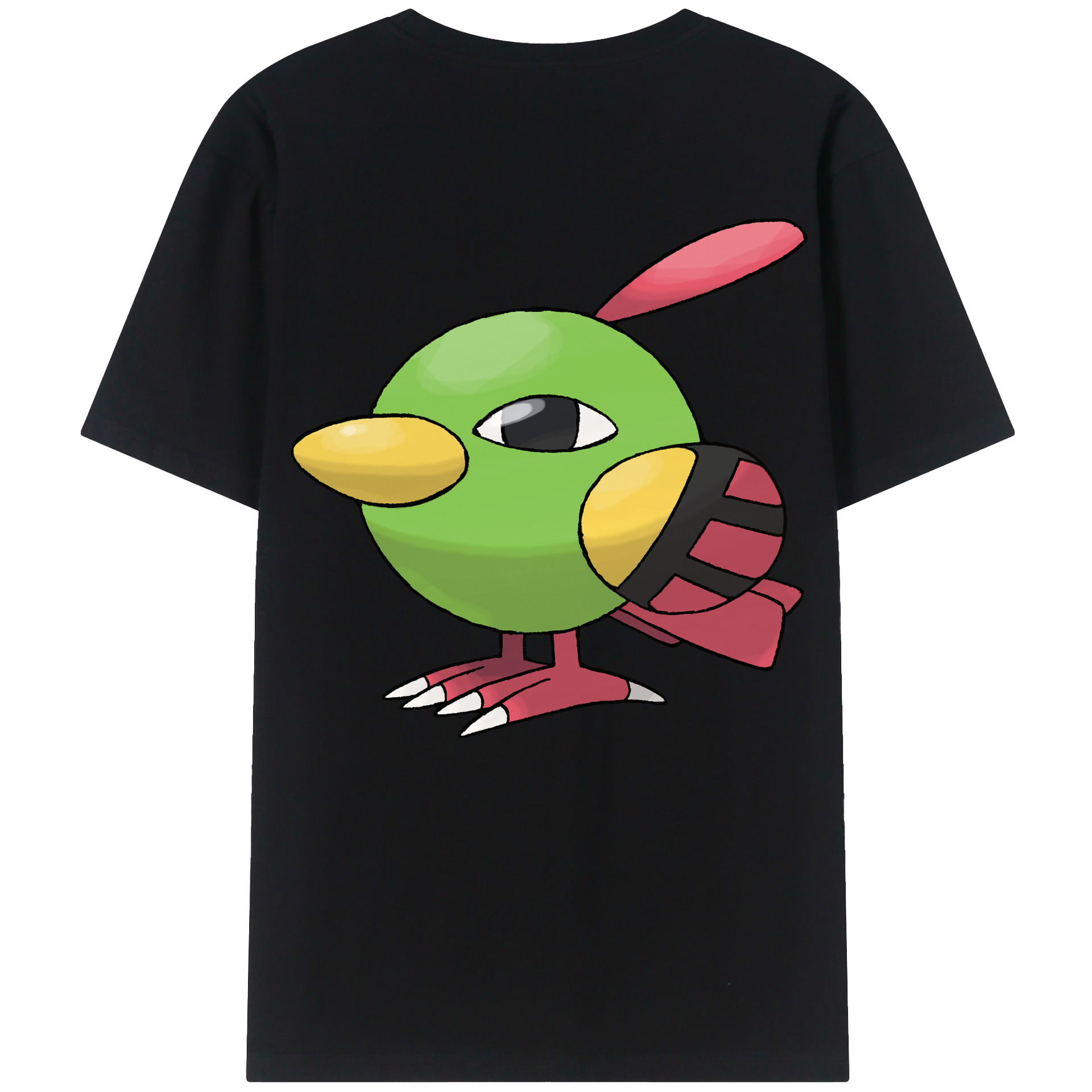 （画像用） ポケットモンスター Pokémon 綿100％ メンズ半袖Tシャツ（バックプリント） 通気性