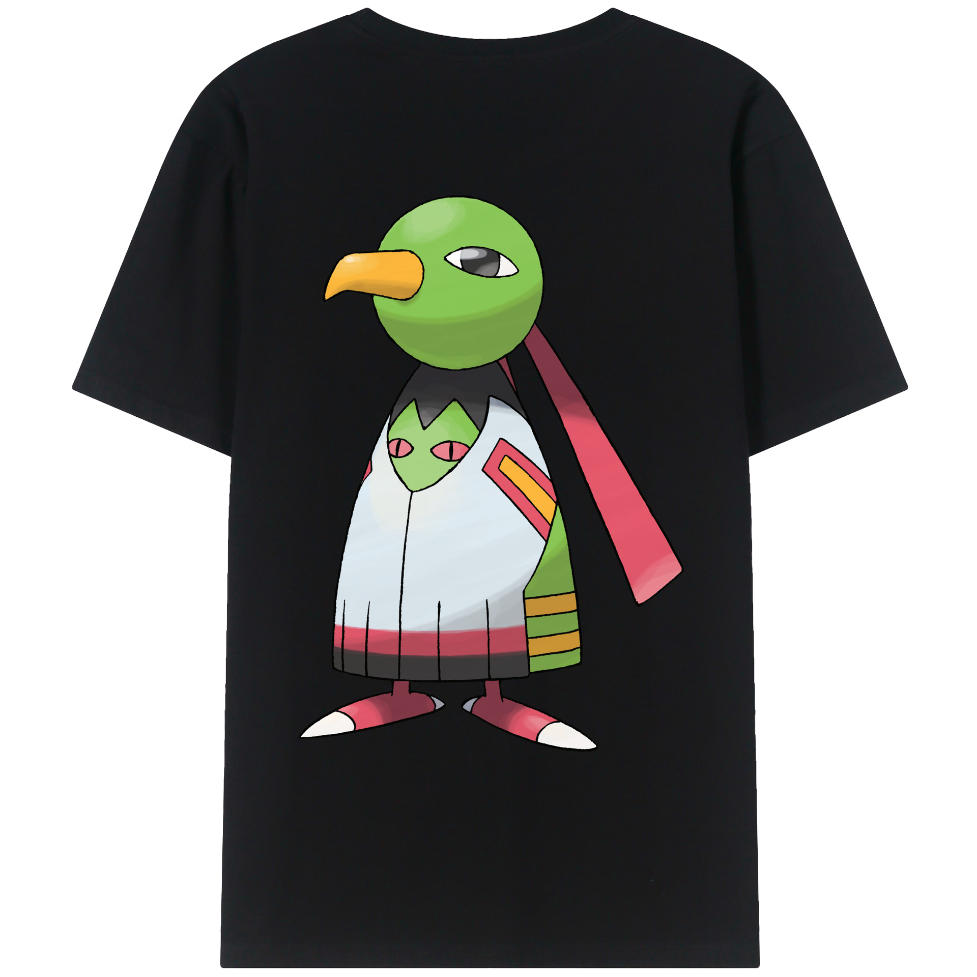 （画像用） ポケットモンスター Pokémon 綿100％ メンズ半袖Tシャツ（バックプリント） 通気性
