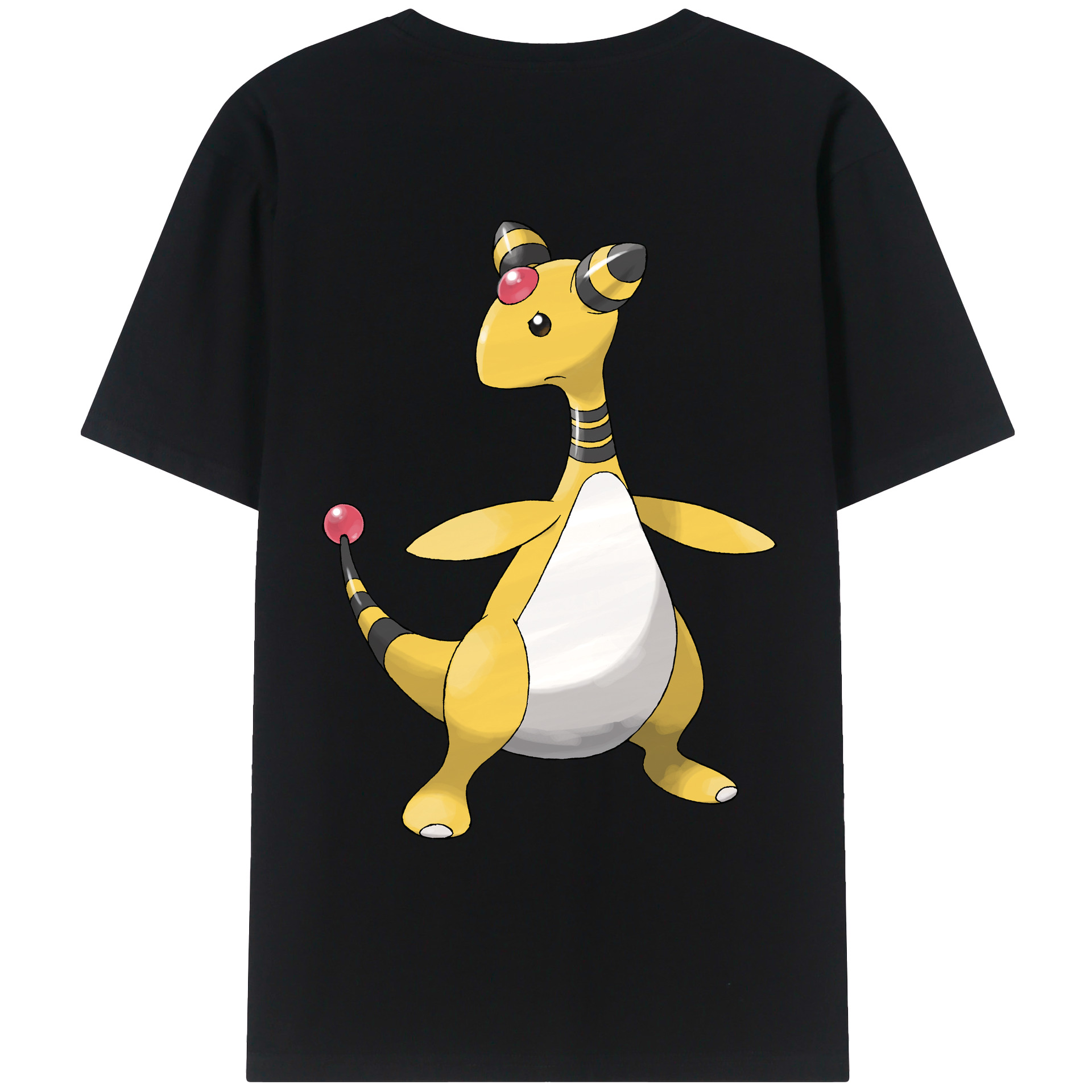 （画像用） ポケットモンスター Pokémon 綿100％ メンズ半袖Tシャツ（バックプリント） 通気性