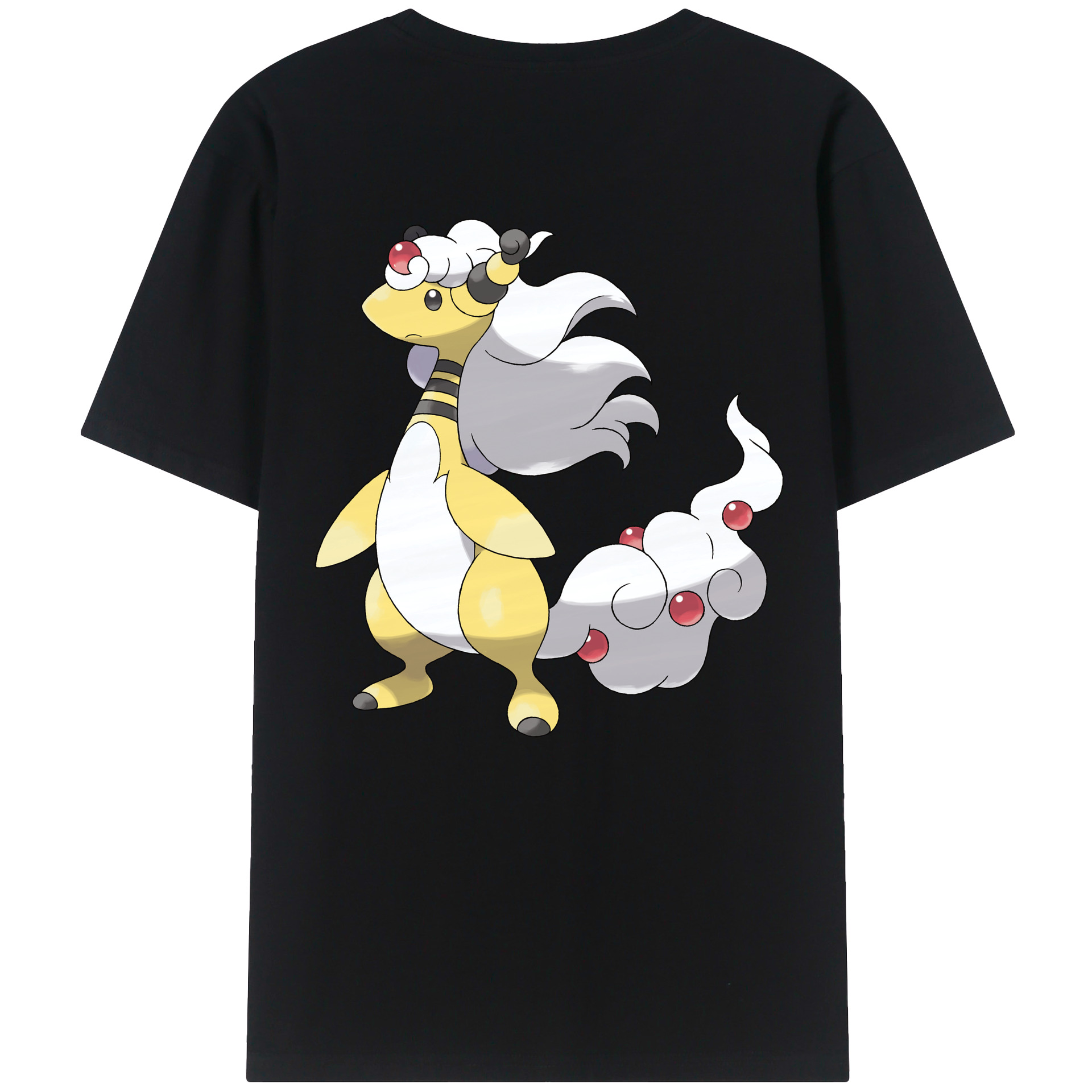 （画像用） ポケットモンスター Pokémon 綿100％ メンズ半袖Tシャツ（バックプリント） 通気性
