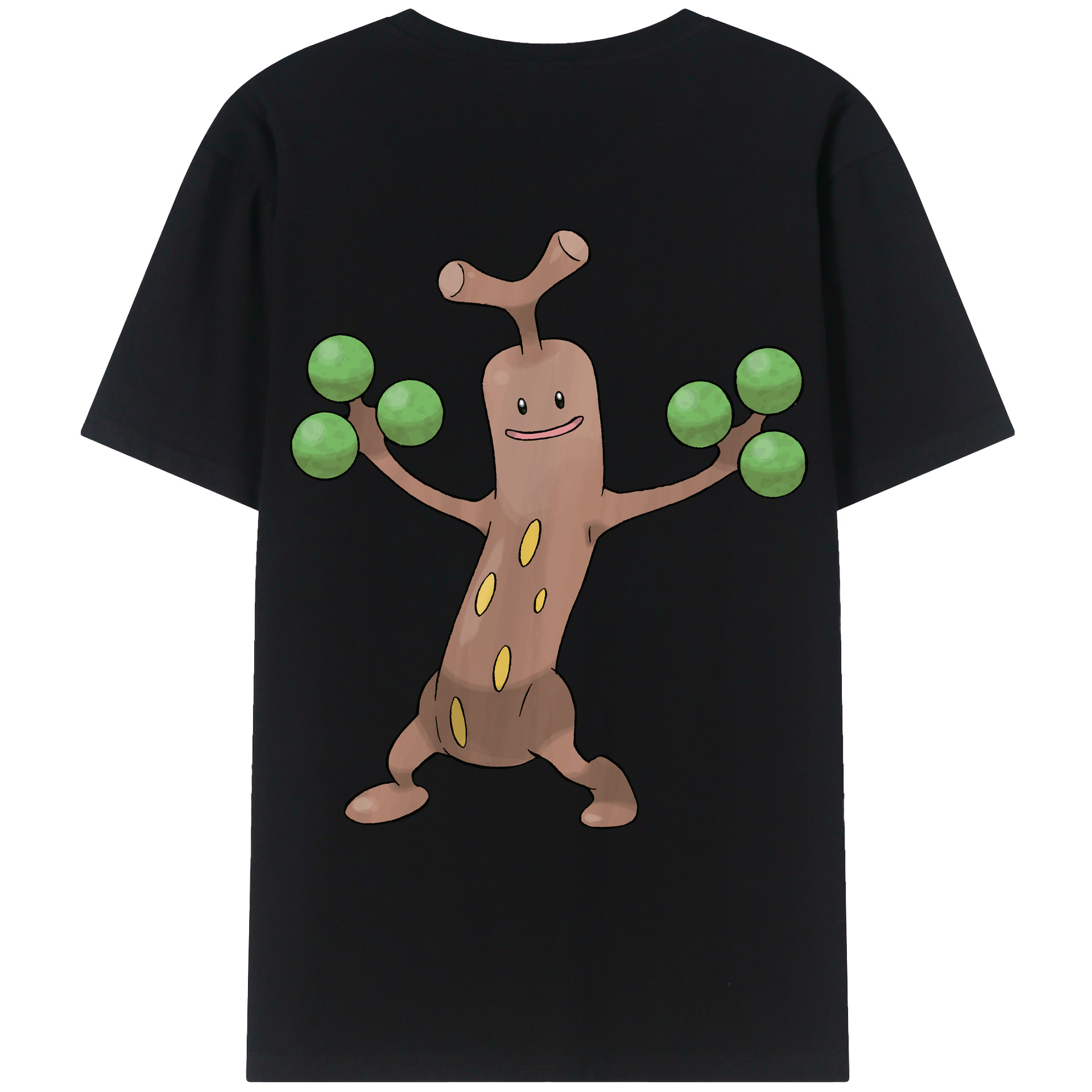 （画像用） ポケットモンスター Pokémon 綿100％ メンズ半袖Tシャツ（バックプリント） 通気性