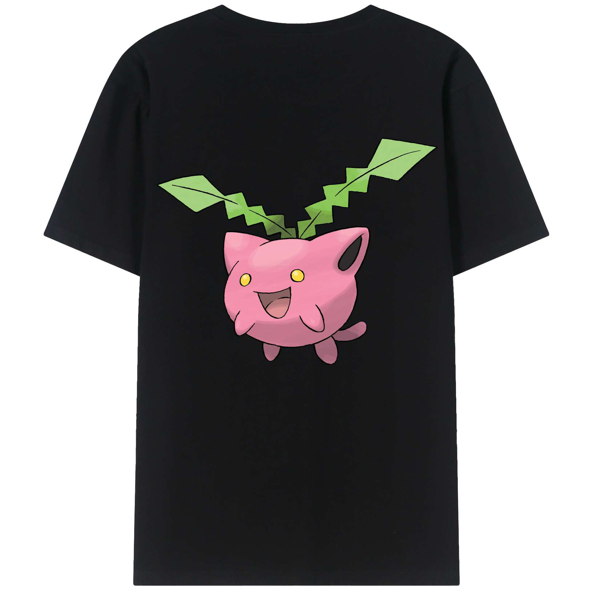 （画像用） ポケットモンスター Pokémon 綿100％ メンズ半袖Tシャツ（バックプリント） 通気性