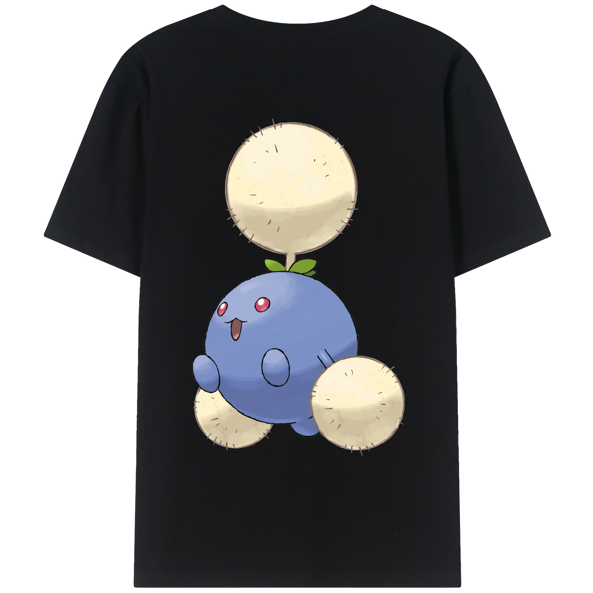 （画像用） ポケットモンスター Pokémon 綿100％ メンズ半袖Tシャツ（バックプリント） 通気性