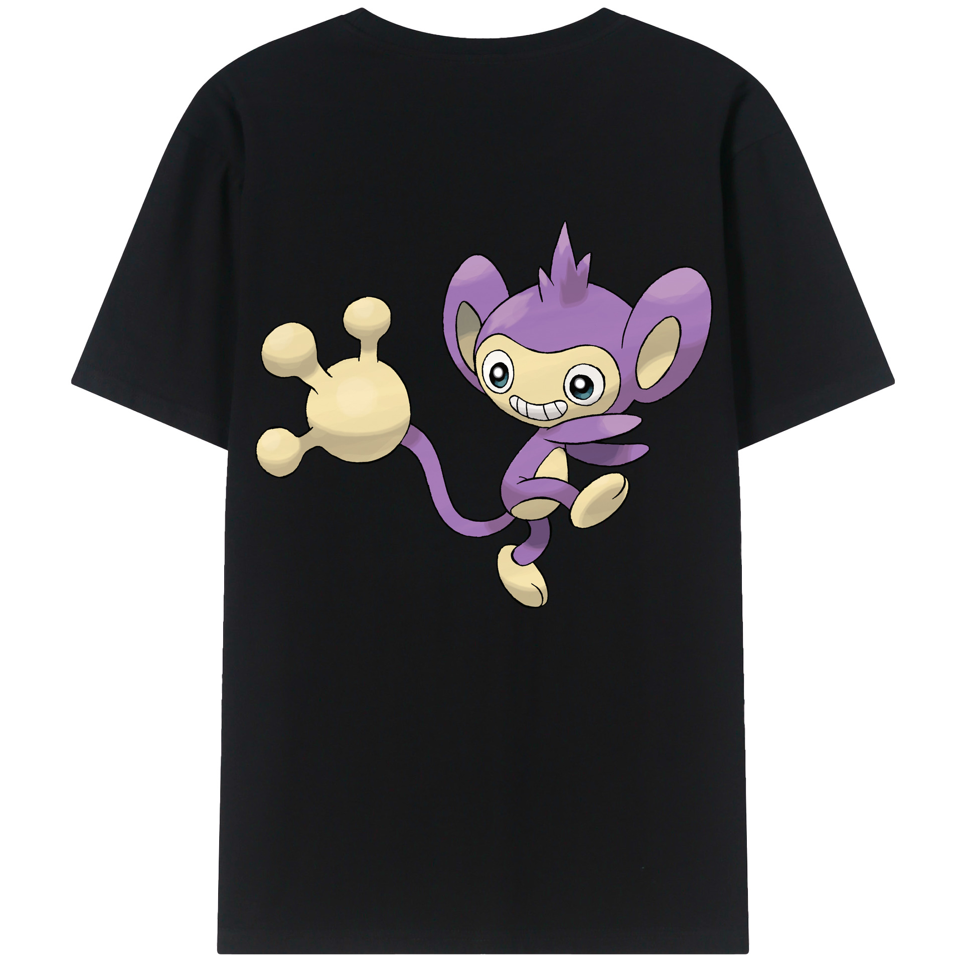 （画像用） ポケットモンスター Pokémon 綿100％ メンズ半袖Tシャツ（バックプリント） 通気性