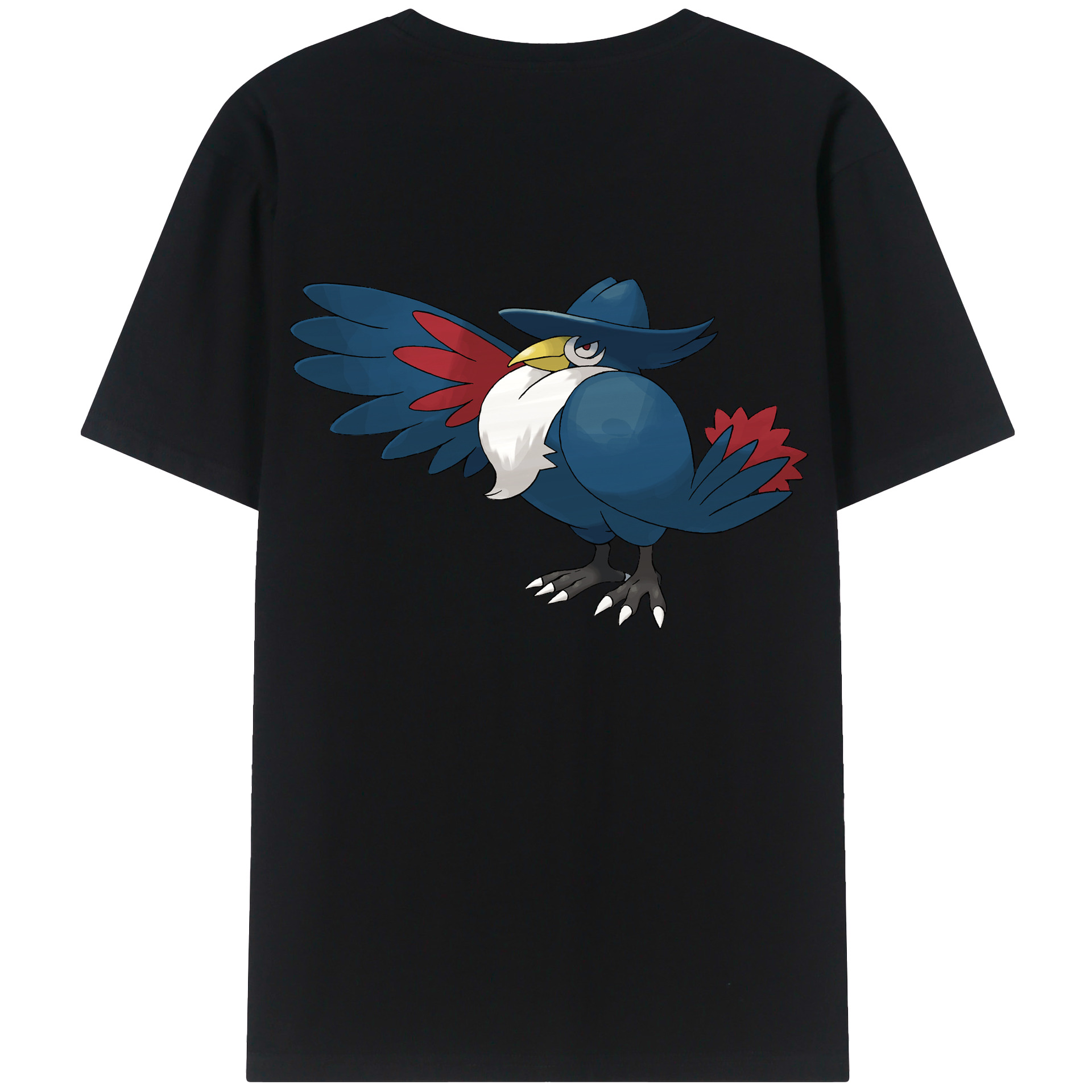 （画像用） ポケットモンスター Pokémon 綿100％ メンズ半袖Tシャツ（バックプリント） 通気性