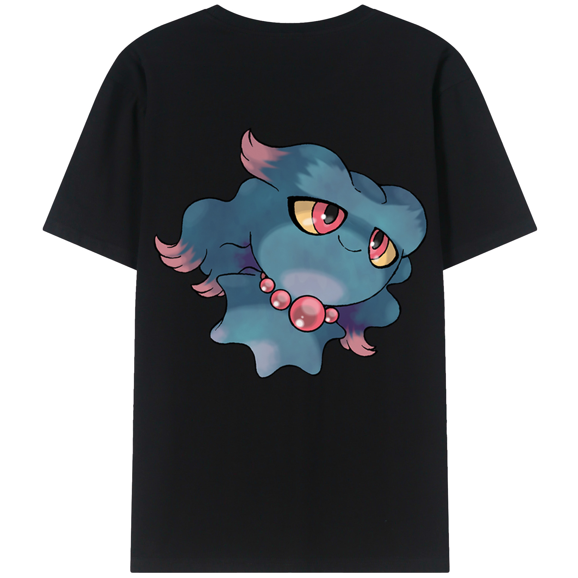 （画像用） ポケットモンスター Pokémon 綿100％ メンズ半袖Tシャツ（バックプリント） 通気性