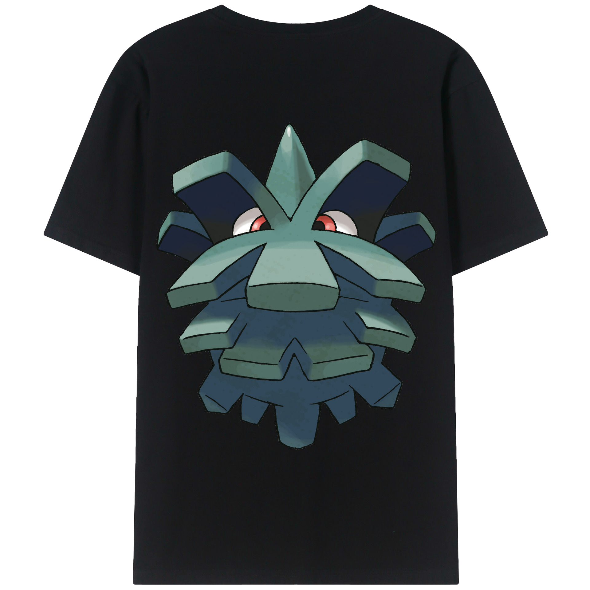（画像用） ポケットモンスター Pokémon 綿100％ メンズ半袖Tシャツ（バックプリント） 通気性