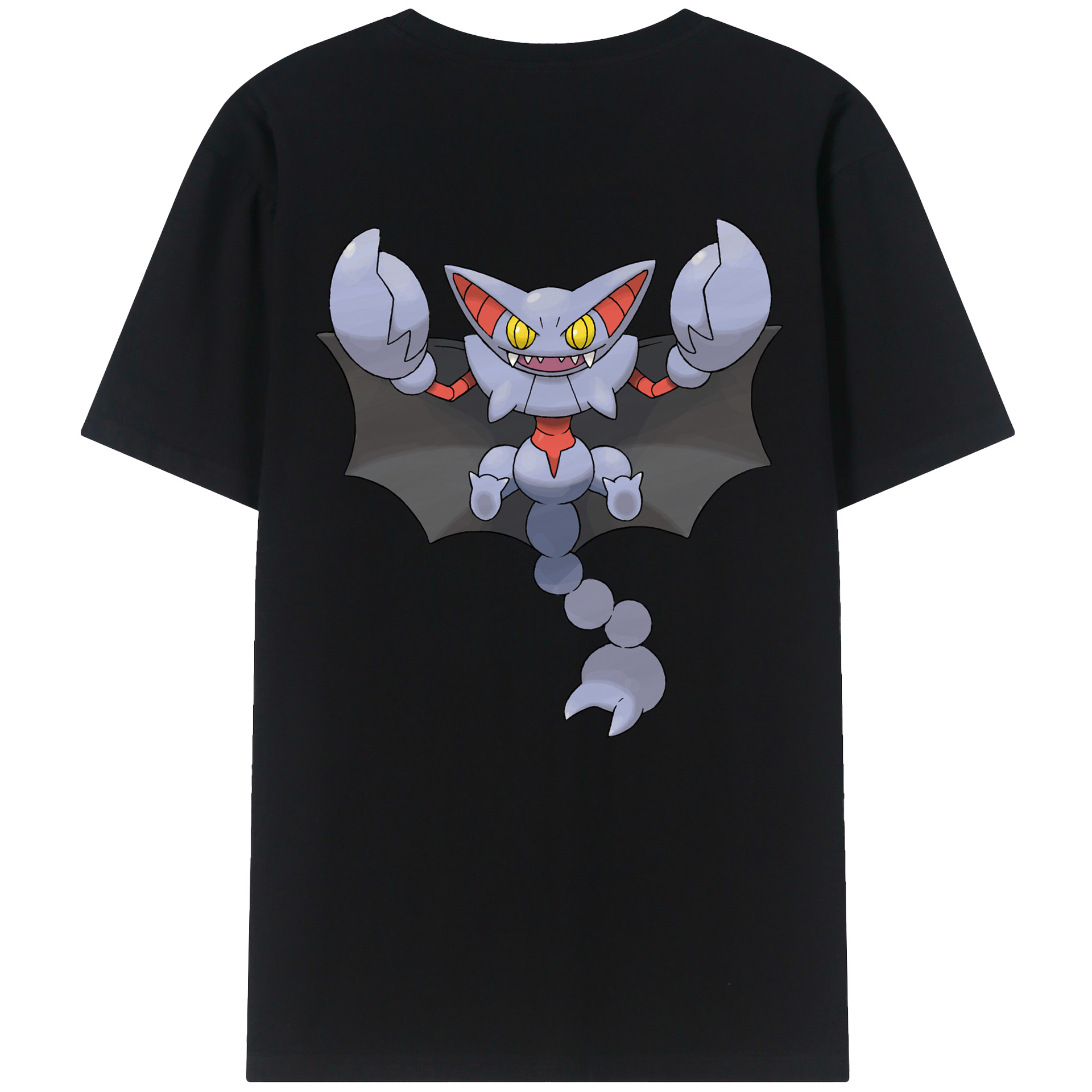 （画像用） ポケットモンスター Pokémon 綿100％ メンズ半袖Tシャツ（バックプリント） 通気性