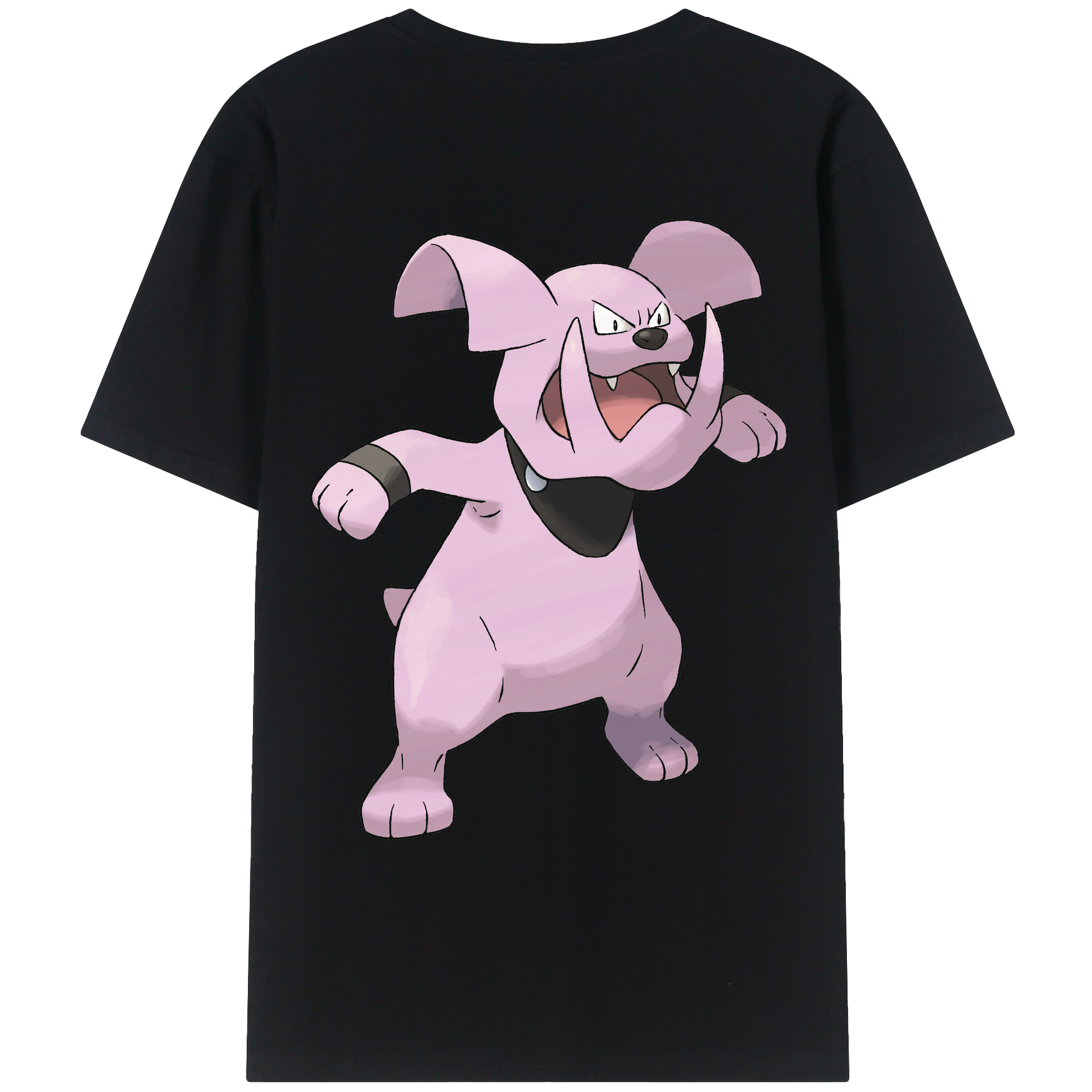 （画像用） ポケットモンスター Pokémon 綿100％ メンズ半袖Tシャツ（バックプリント） 通気性