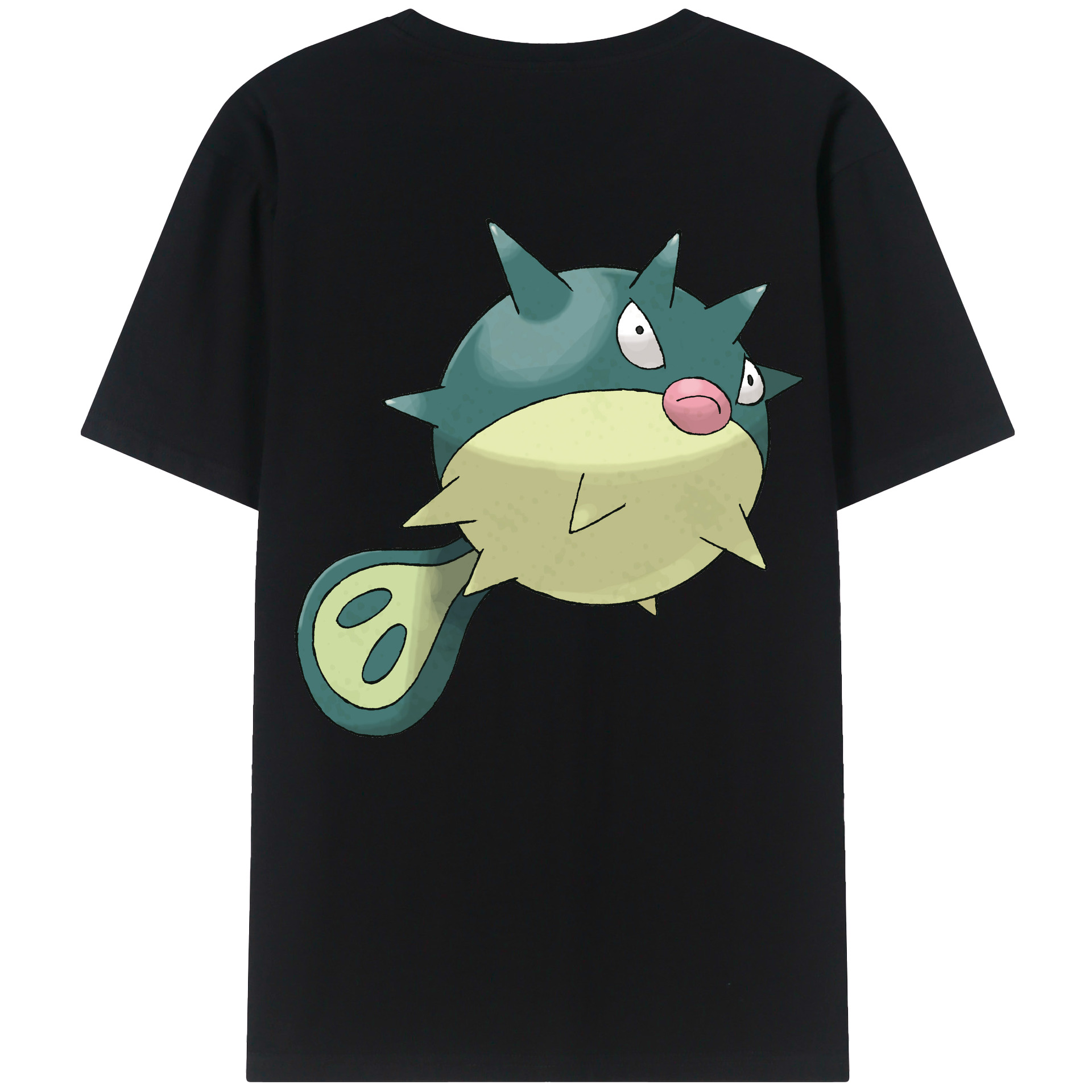 （画像用） ポケットモンスター Pokémon 綿100％ メンズ半袖Tシャツ（バックプリント） 通気性