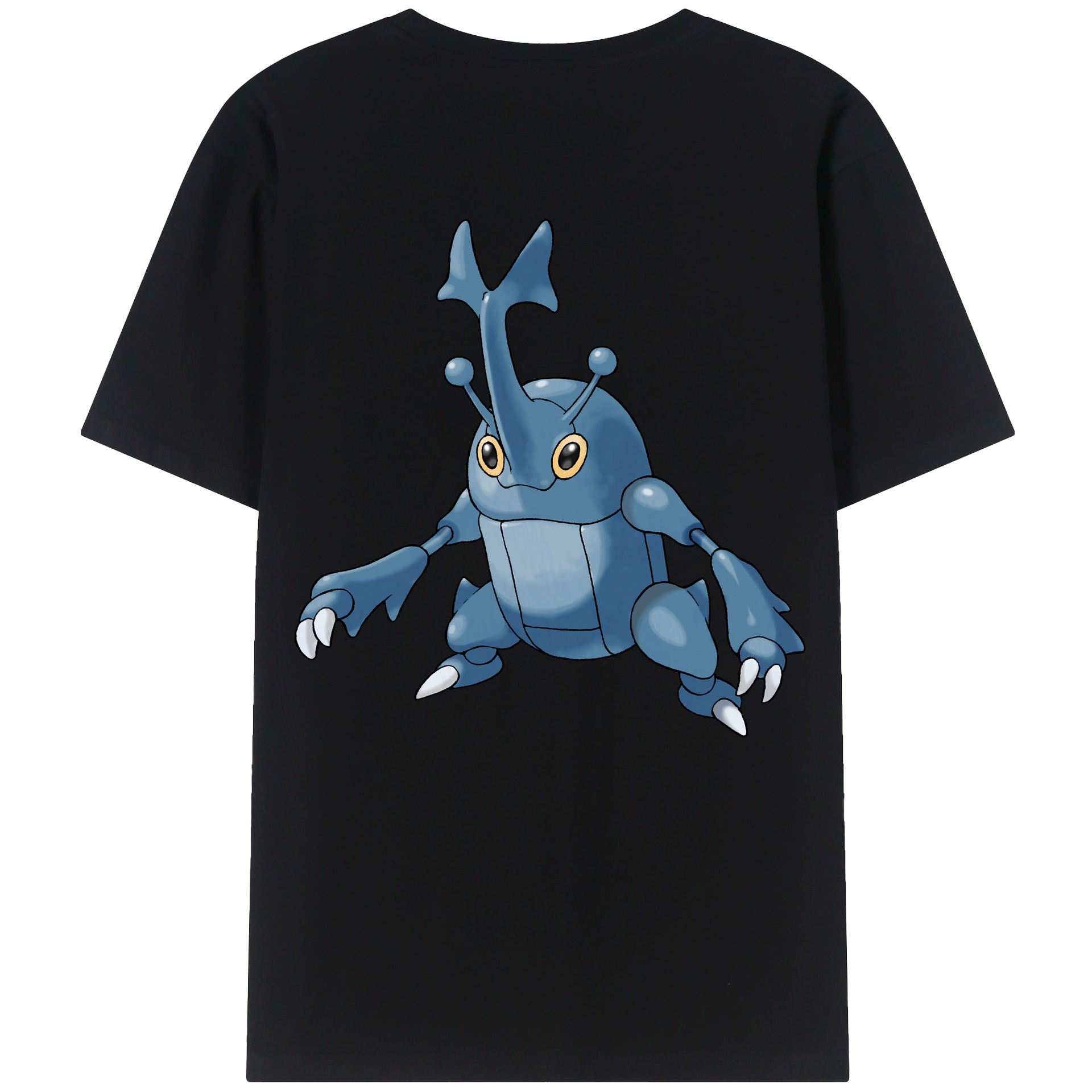 （画像用） ポケットモンスター Pokémon 綿100％ メンズ半袖Tシャツ（バックプリント） 通気性
