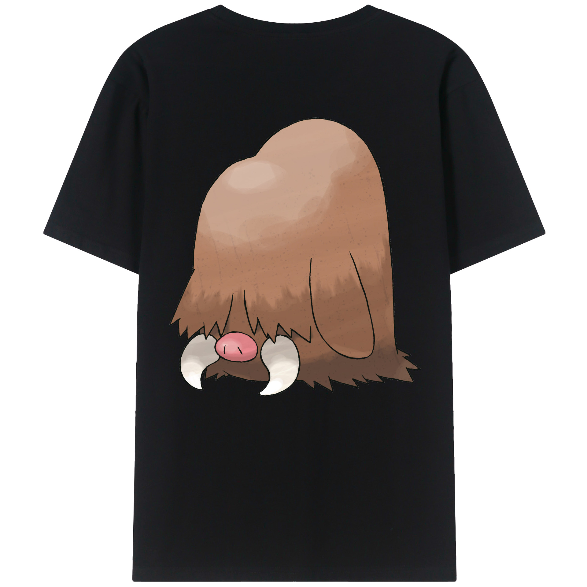 （画像用） ポケットモンスター Pokémon 綿100％ メンズ半袖Tシャツ（バックプリント） 通気性